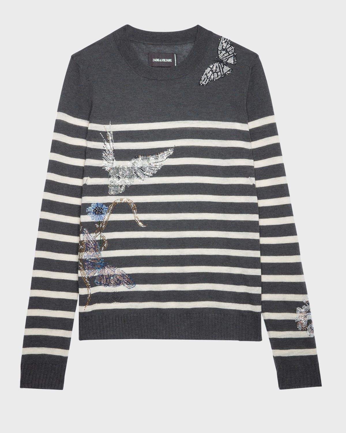 ZADIG & VOLTAIRE SOURCE DIAMANTE CASHMERE SWEATER