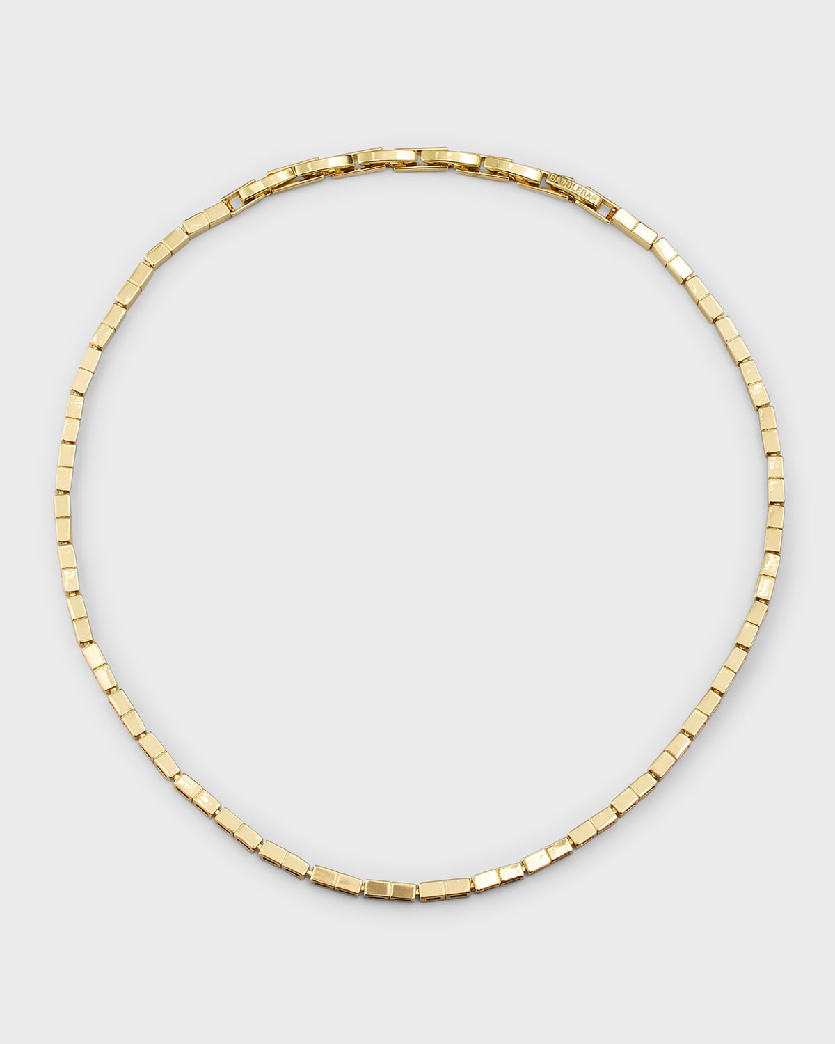 Shop Baublebar Josephine Square Link Necklace In Gold