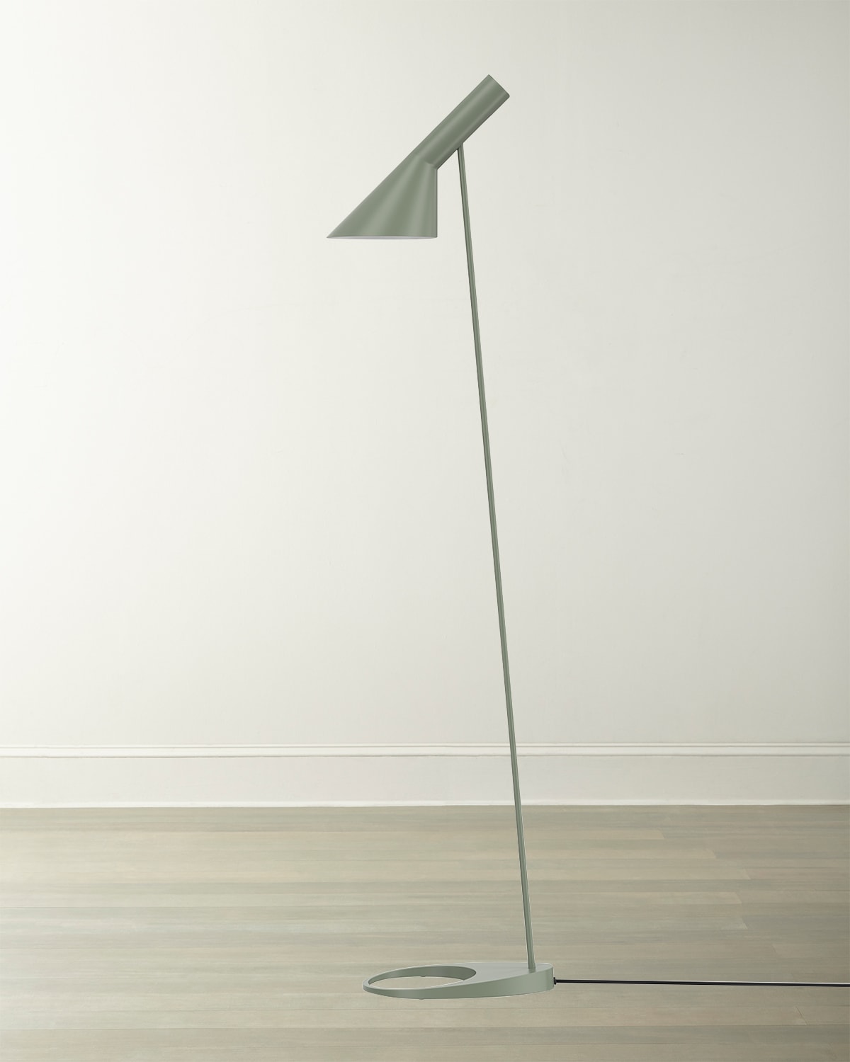 Louis Poulsen Aj Steel Floor Lamp In Pale Petroleum