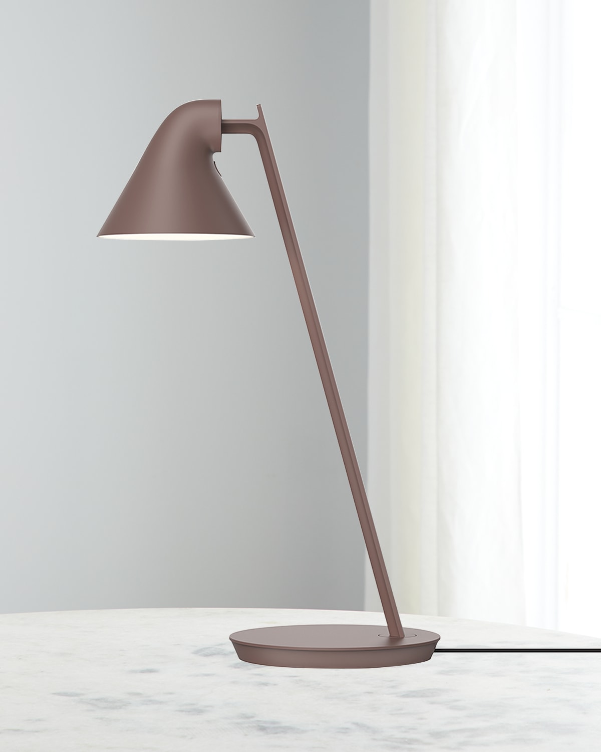 Shop Louis Poulsen Njp Mini Lamp In Rose Brown