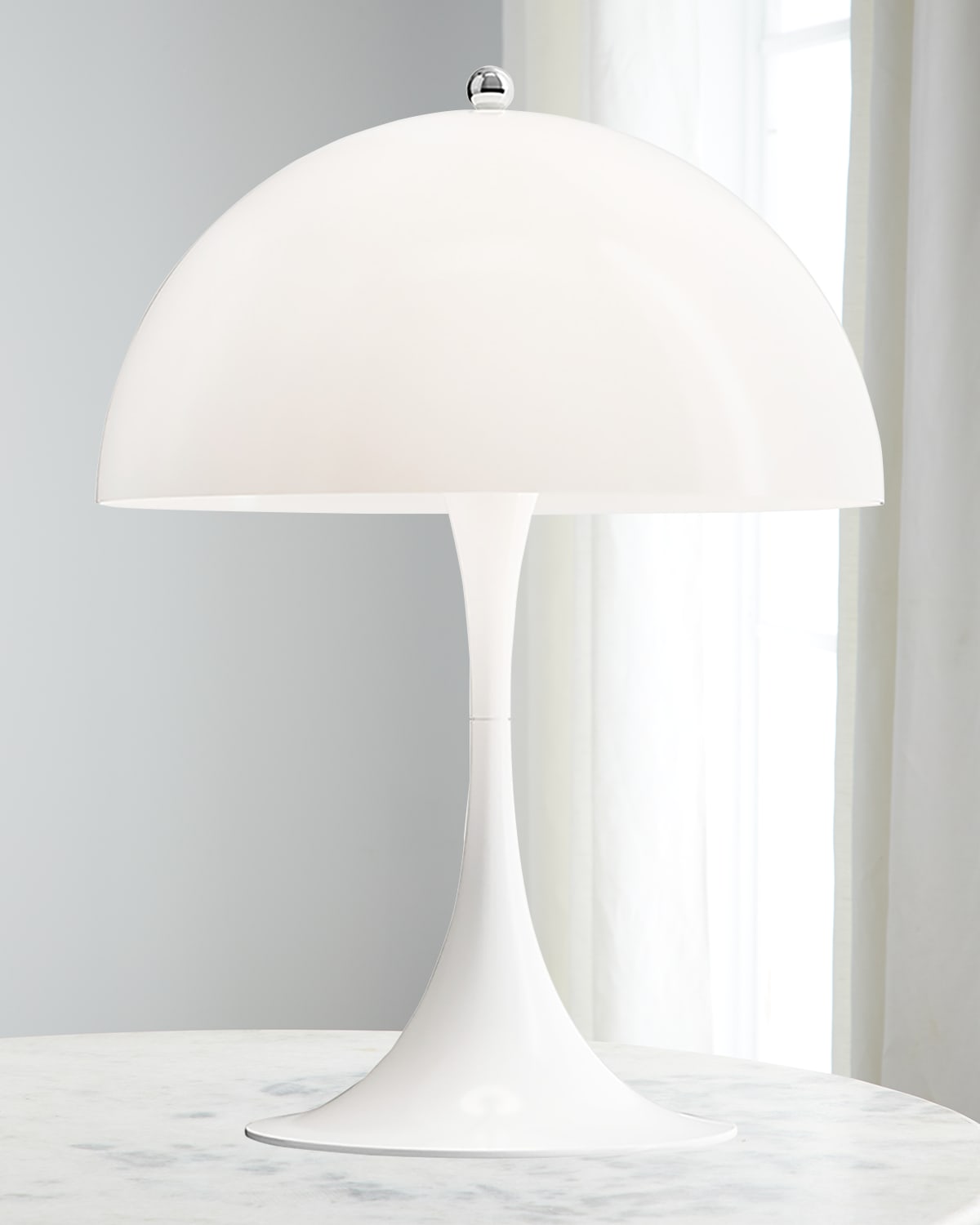 Louis Poulsen Panthella 160 Portable Lamp, 9.1" In White Opal Acrylic