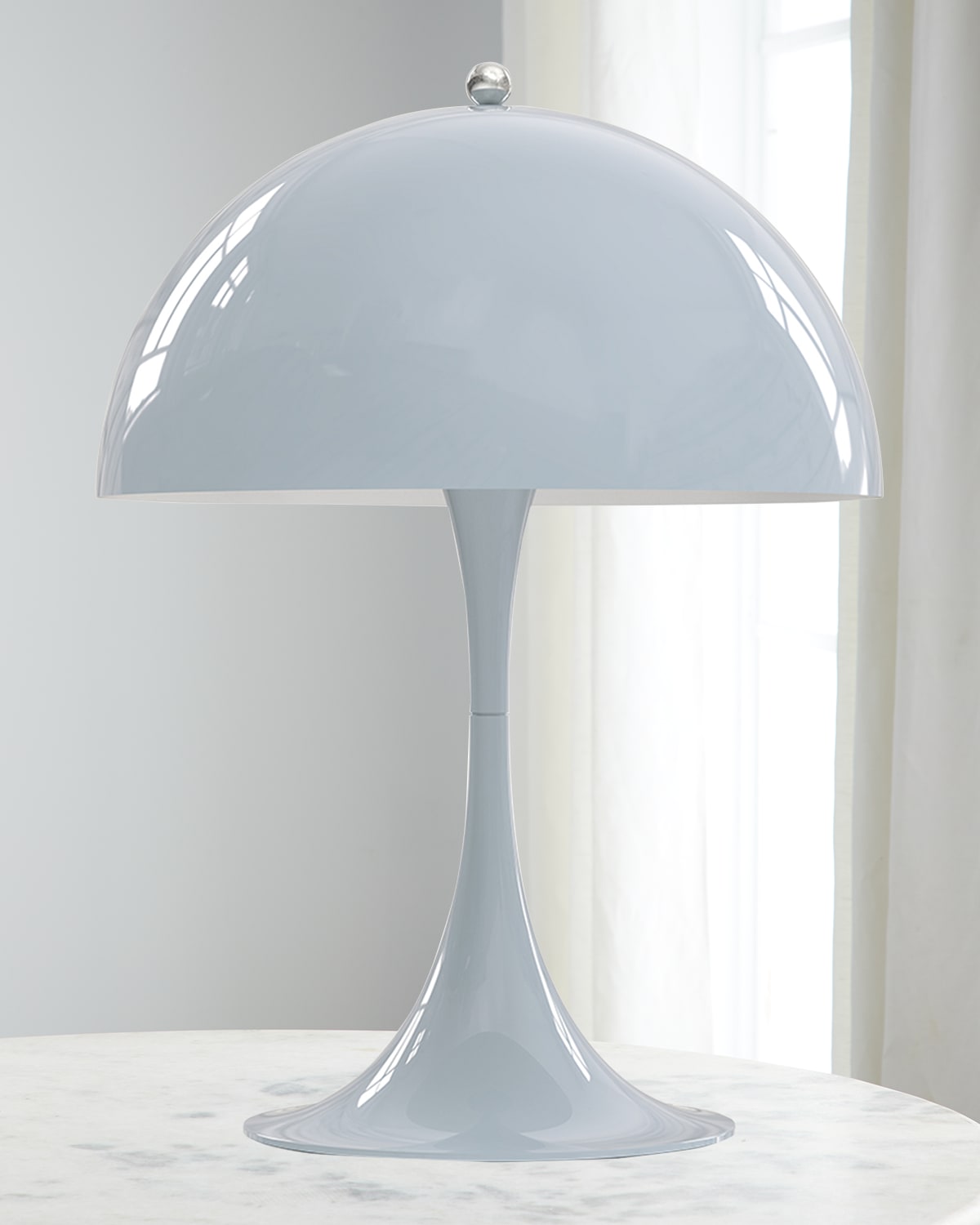 Shop Louis Poulsen Panthella Mini Lamp - 13" In Pale Blue