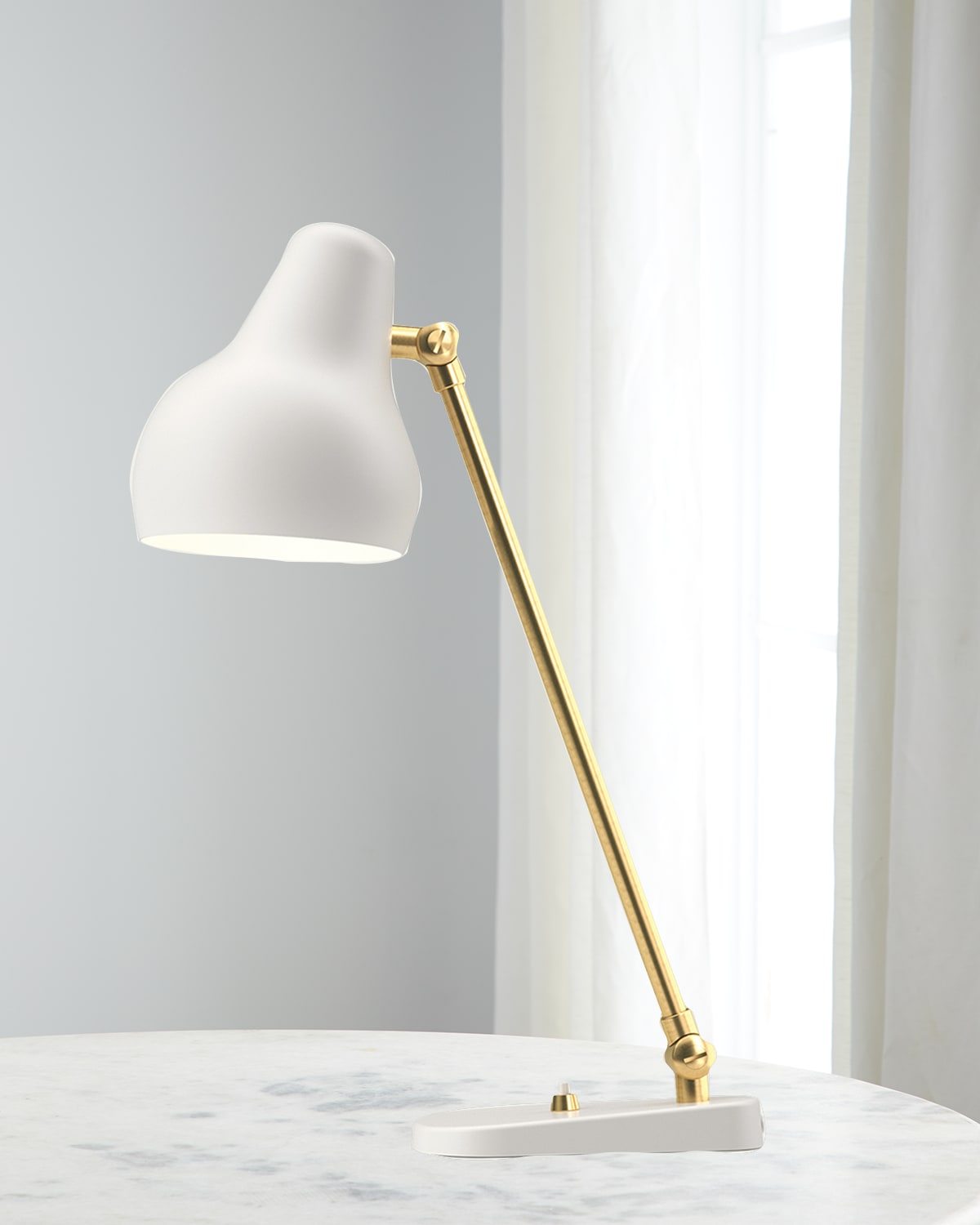 Louis Poulsen Vl38 Table Lamp In White