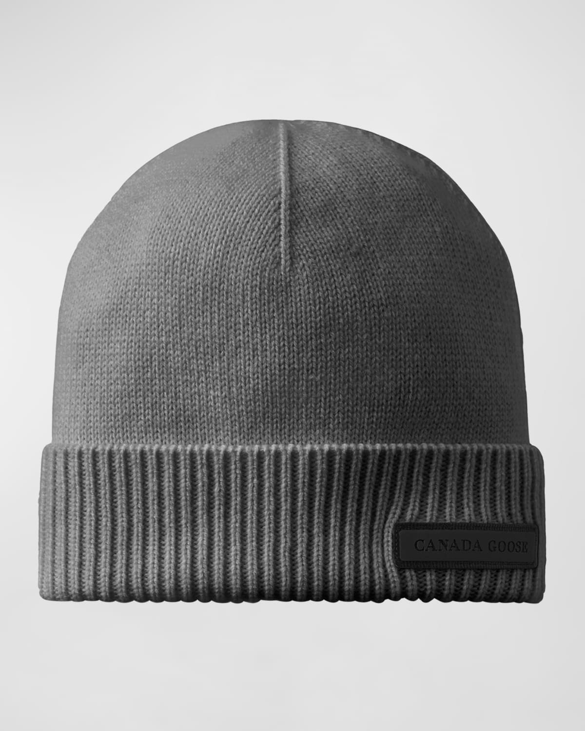 Canada Goose Men s Wool Knit Beanie Hat Smart Closet