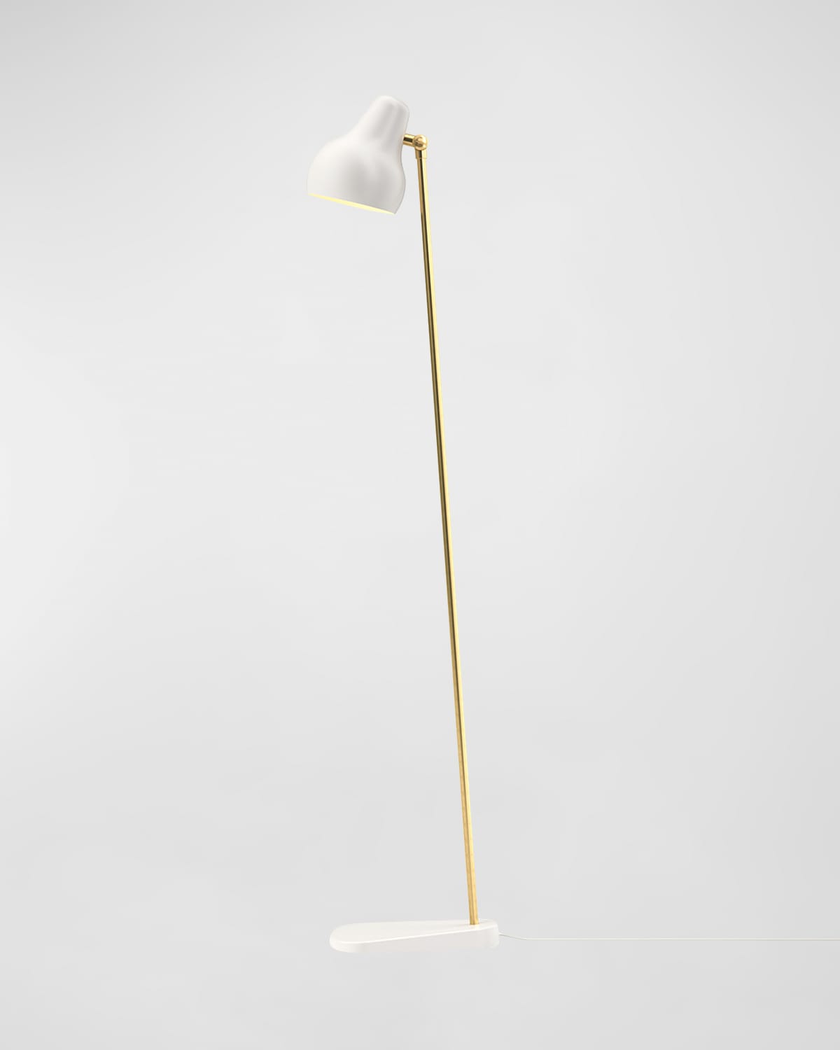 Louis Poulsen Vl38 Floor Lamp In Gold