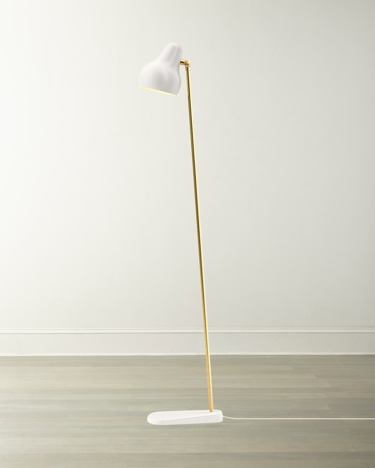 Louis Poulsen Vl38 Floor Lamp In Gold