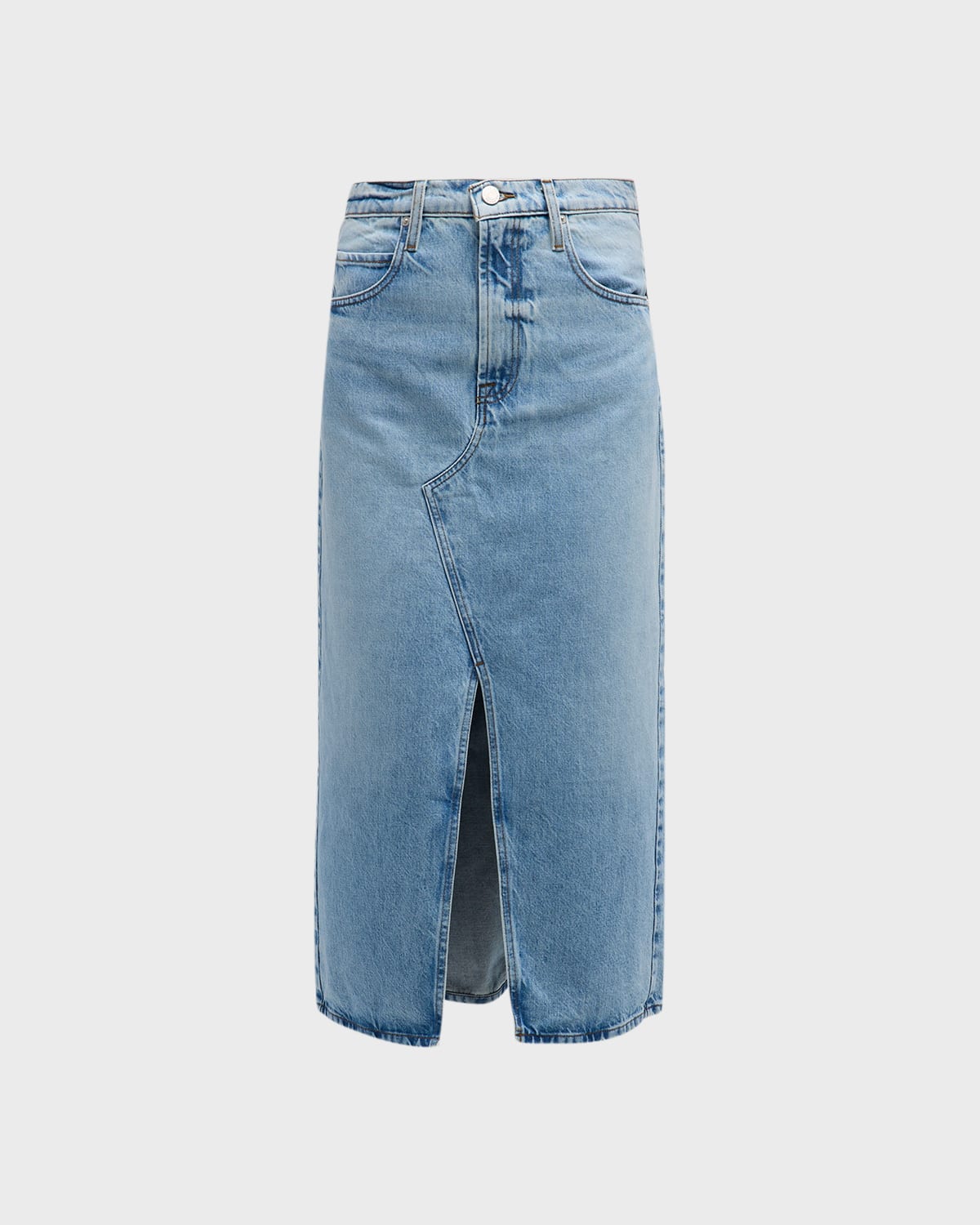 Frame The Midaxi Skirt Angled Seam In Baines