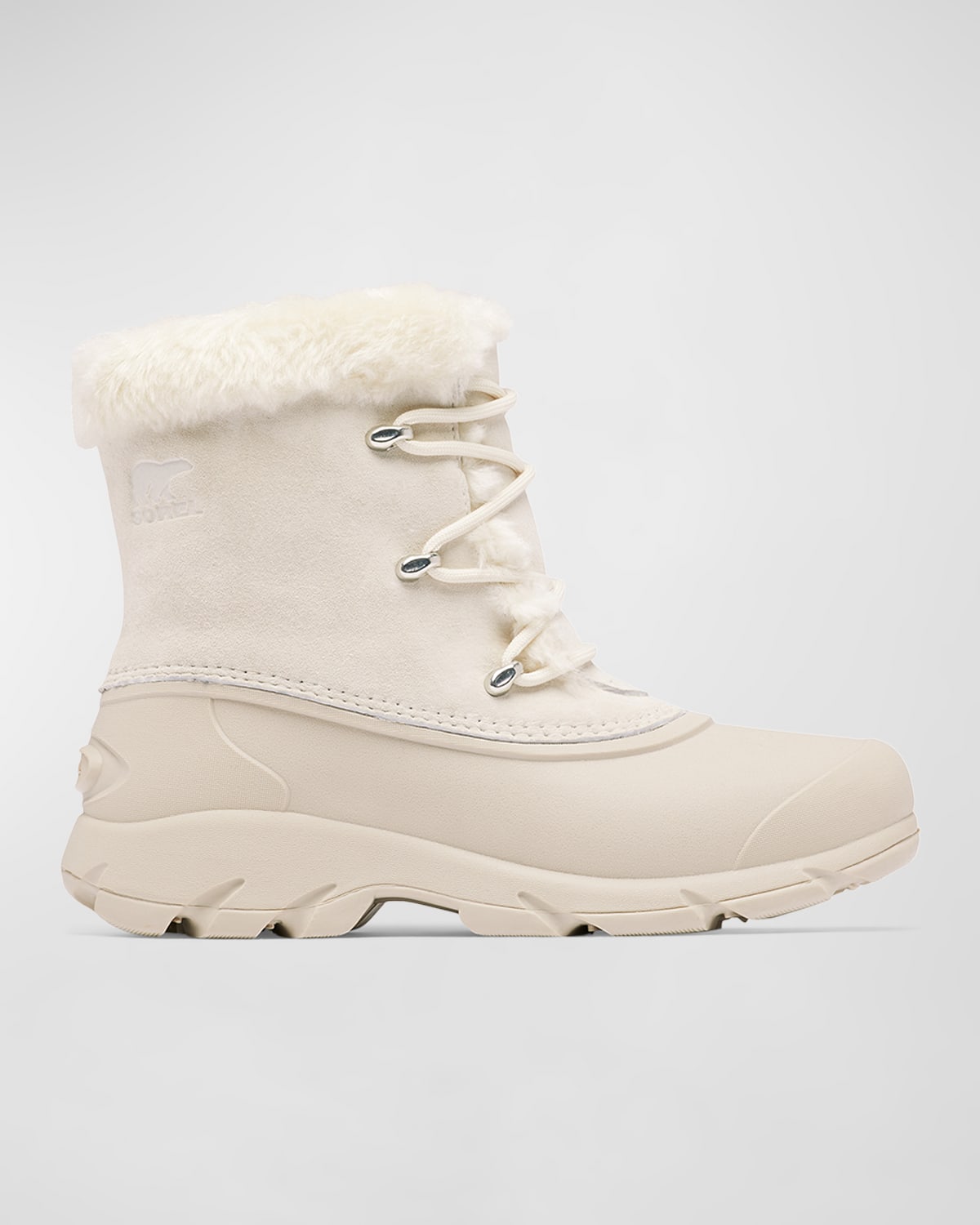 SOREL ANGEL FAUX FUR LACE-UP SNOW BOOTS