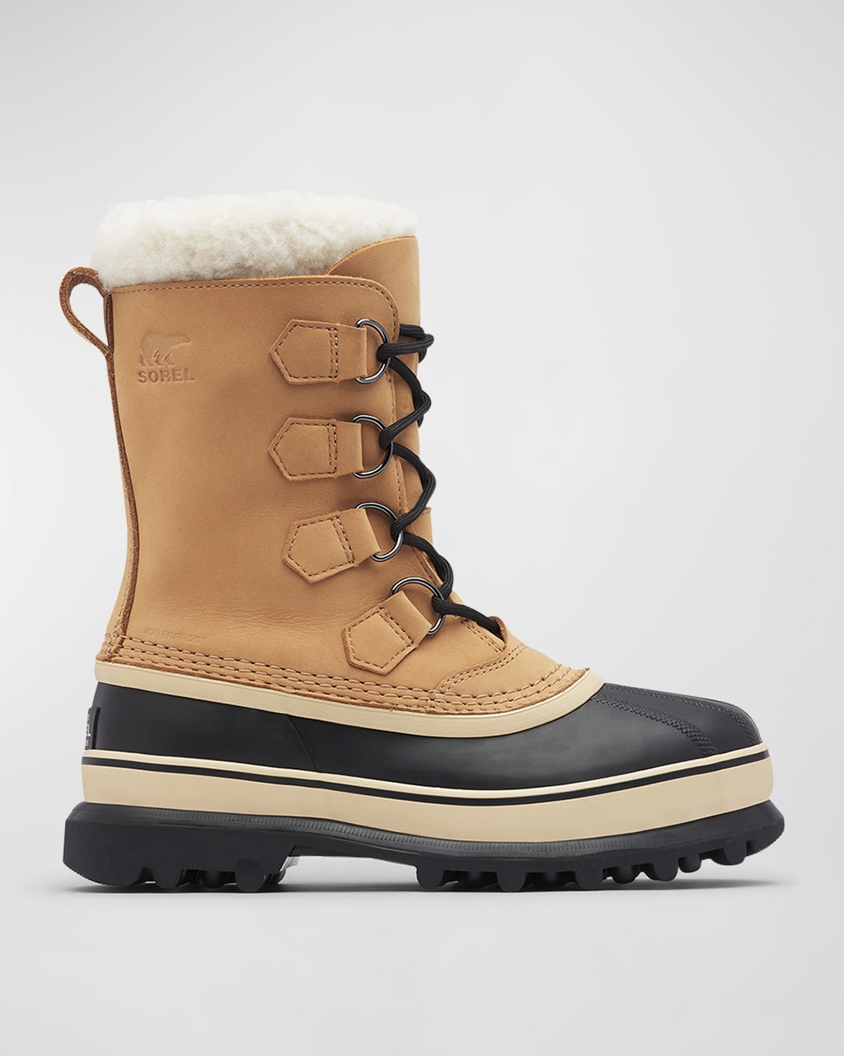 Caribou Faux Fur Lace-Up Boots