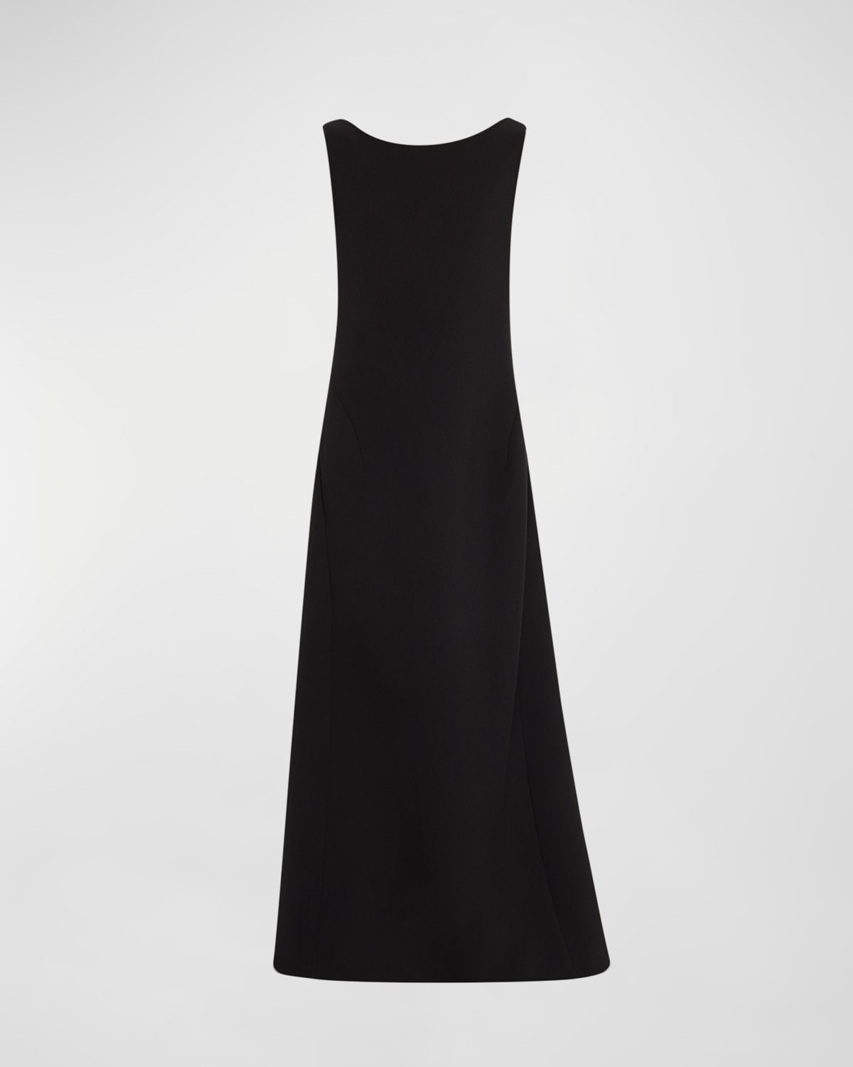 Rhea Cowl-Back Wool Gown