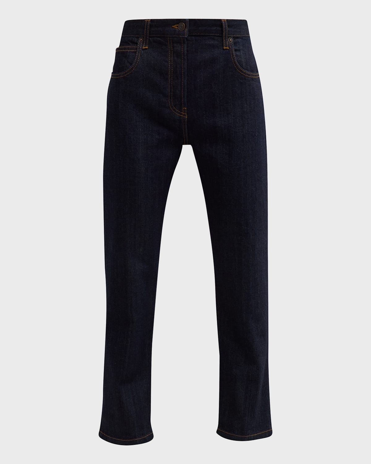 The Row Riaco Mid-rise Slim-leg Jeans In Indigo