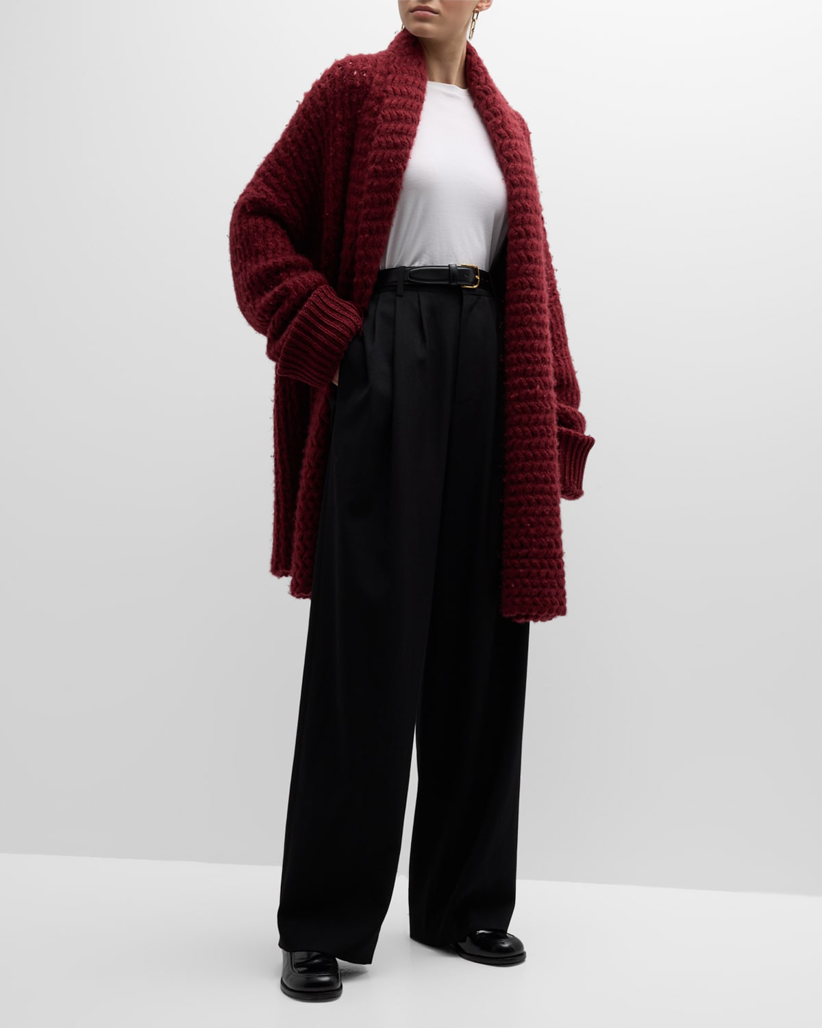 THE ROW DINTIA CASHMERE OPEN-KNIT CARDIGAN