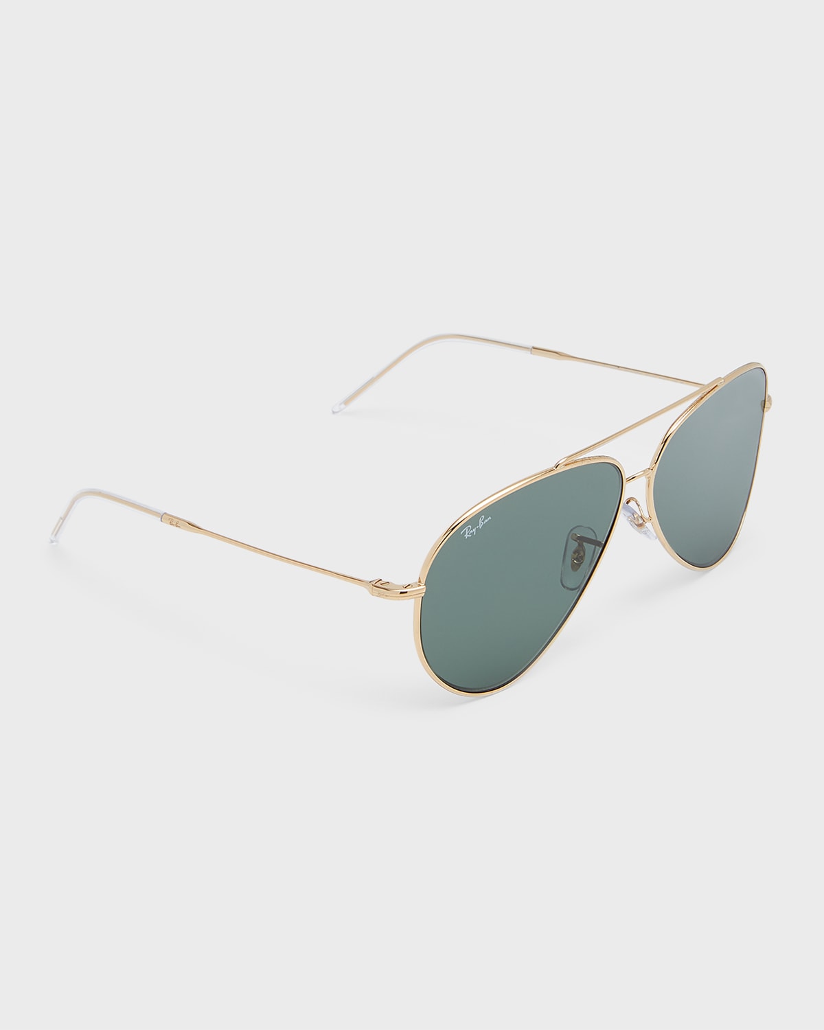 Ray Ban Men's Aviator Reverse Metal Aviator Sunglasses, 62mm In Gold Flash