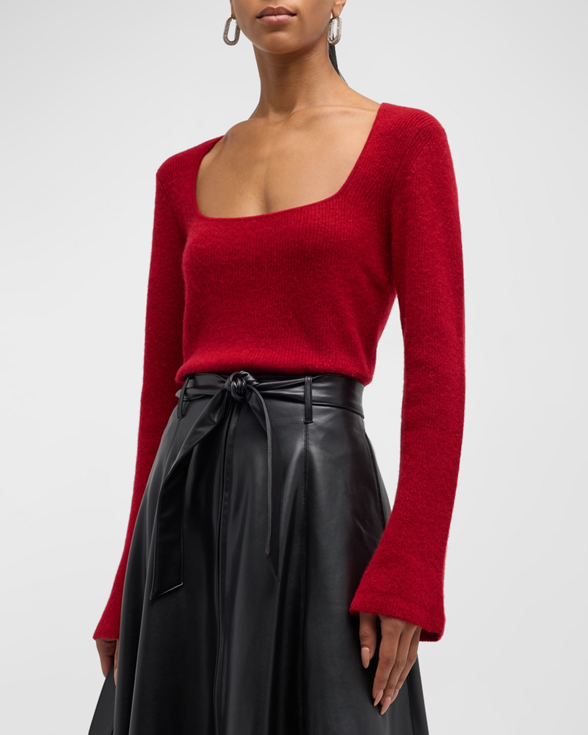 Hermine Ribbed Wool-Cashmere Sweater