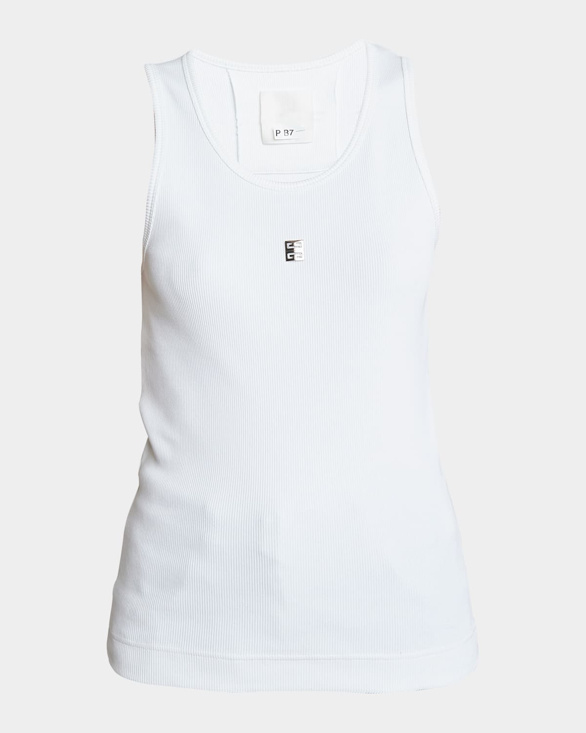 Givenchy Cotton Slim Tank Top In White