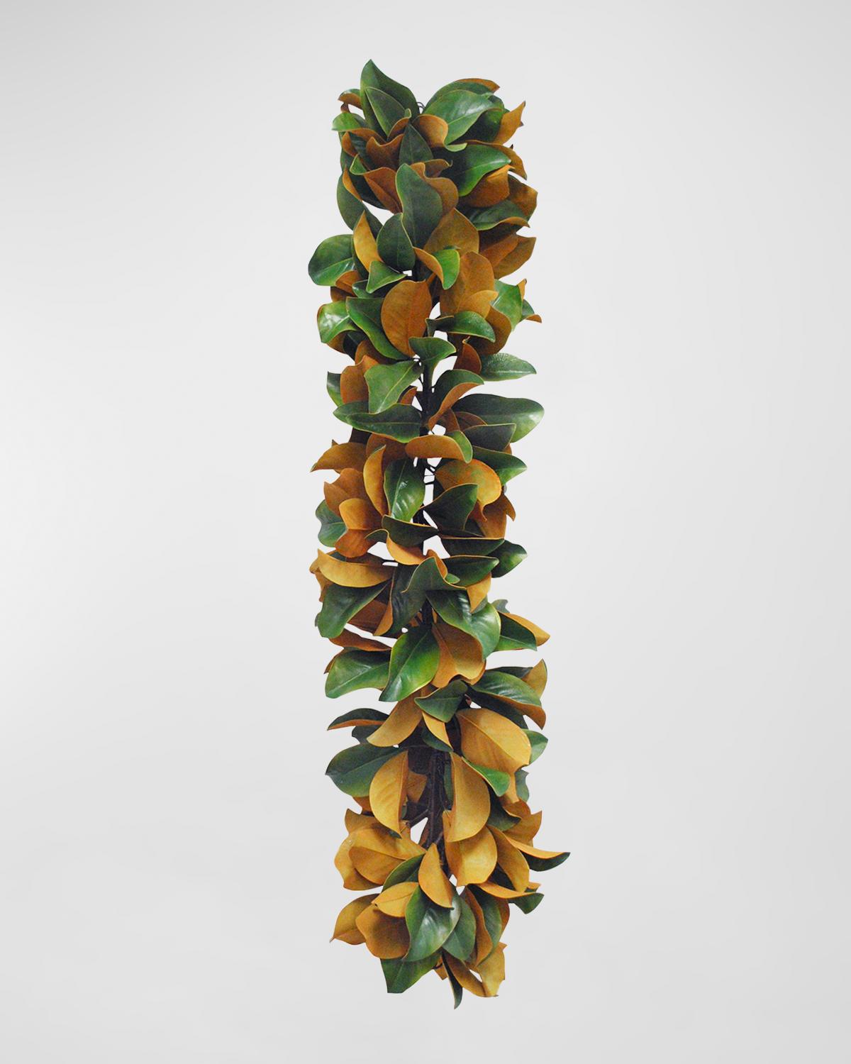 Winward Home Magnolia Leaf Deluxe Thanksgiving Garland - 72" In Green