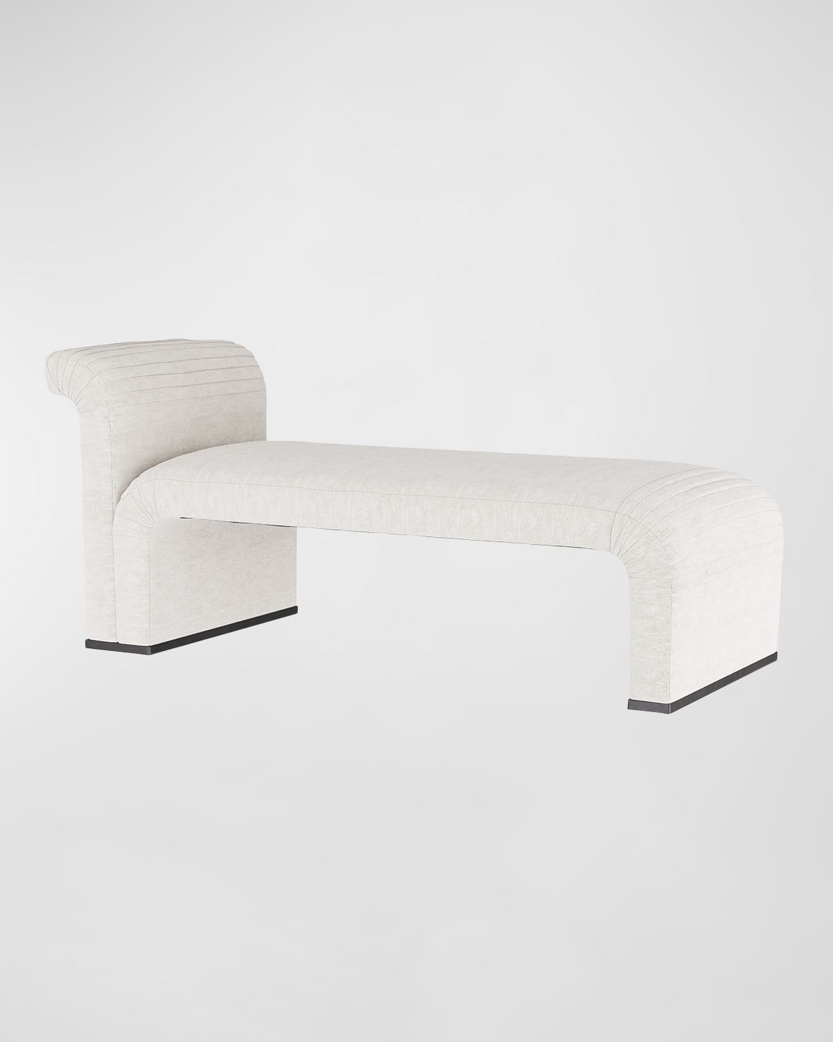 Arteriors Weaver Bouclé Chaise In White