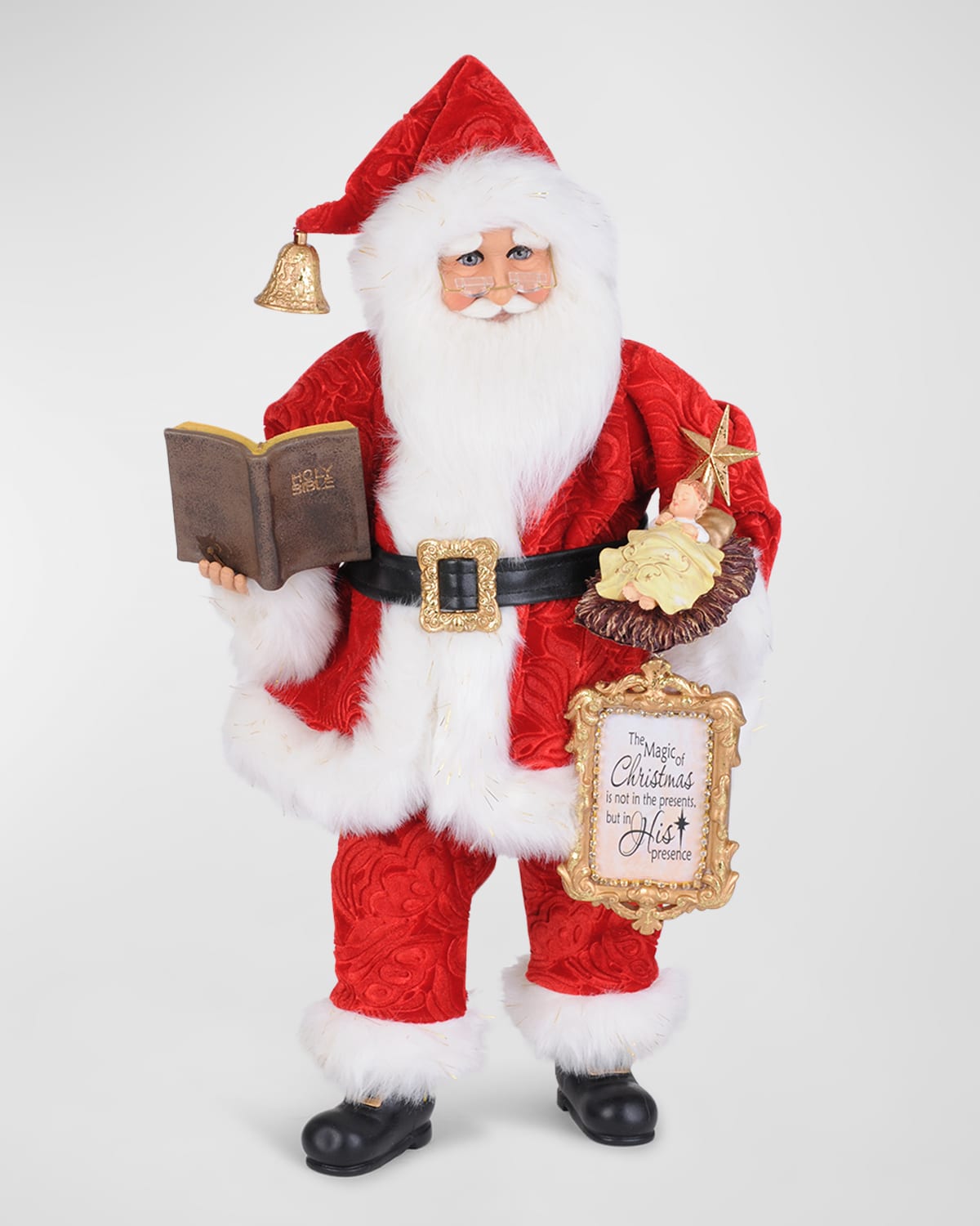 Karen Didion Originals Baby Jesus Santa In Red