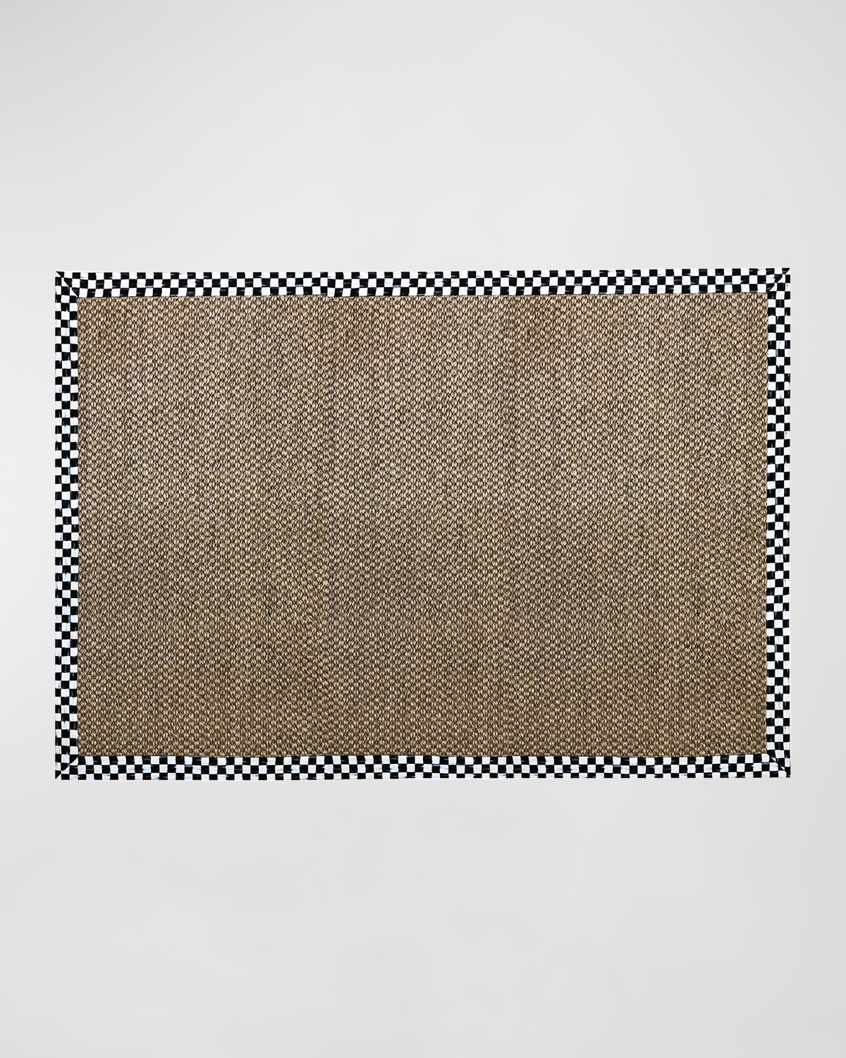 Mackenzie-childs Courtly Check Chunky Sisal Rug, 6' X 9' In Brown