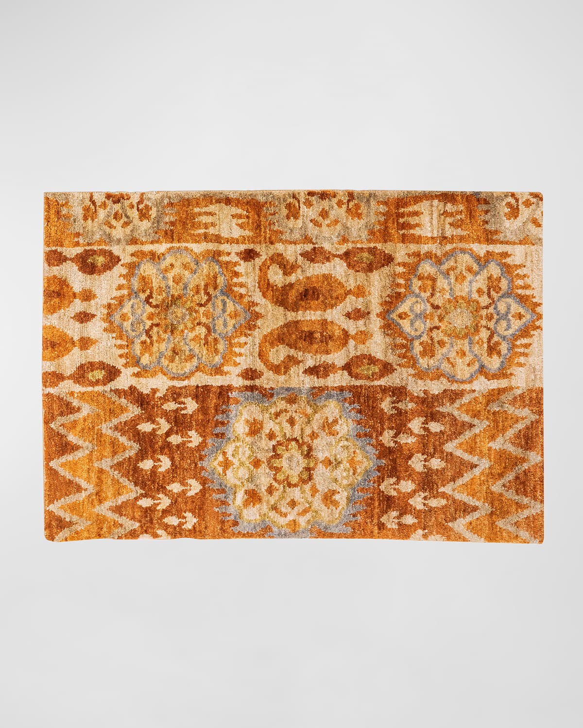 Mackenzie-childs Cobblehill Hand-knotted Rug, 5' X 8' In Brown