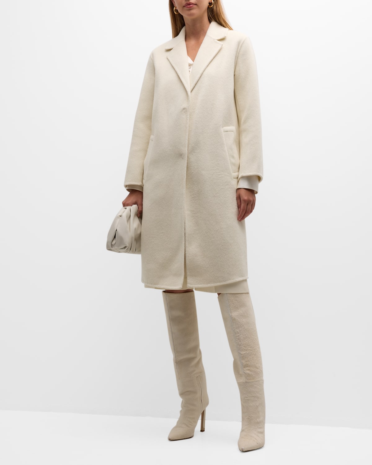 Shop Rails Lore Wool-blend Coat In Ivory