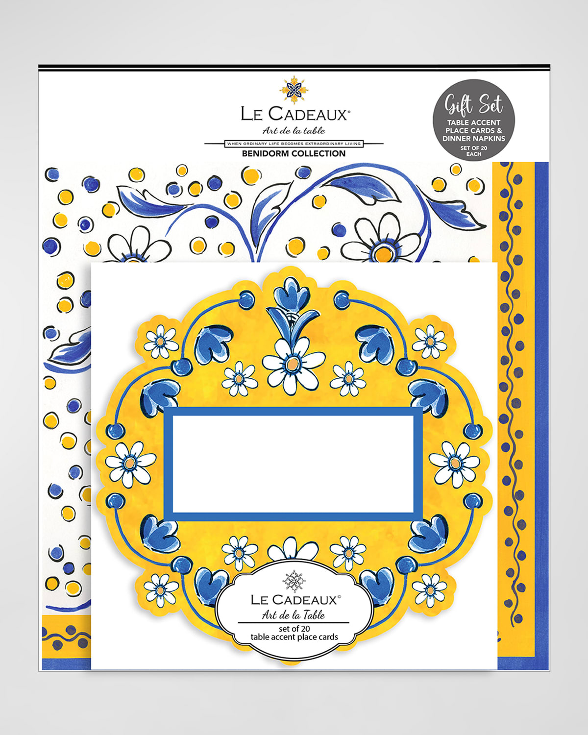 Table Accent Place Cards and Dinner Napkins Gift Set