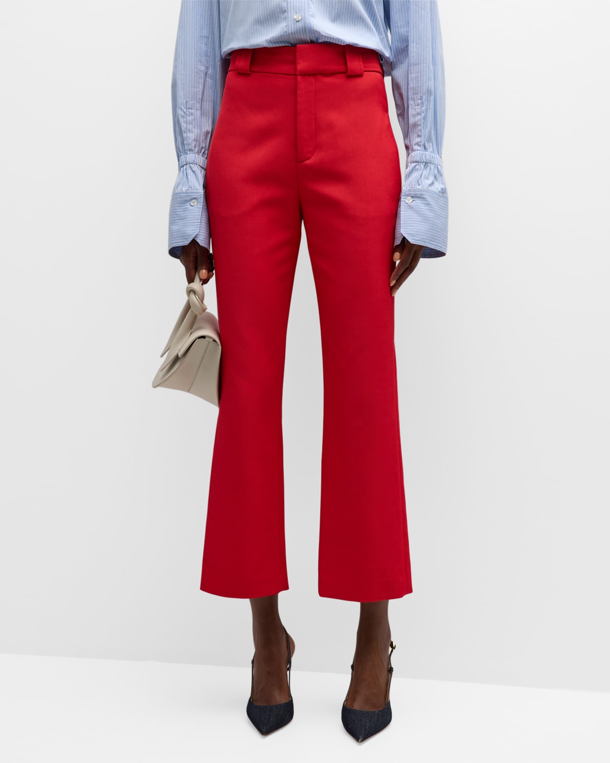 A.L.C FOSTER STRAIGHT-LEG CROPPED PANTS