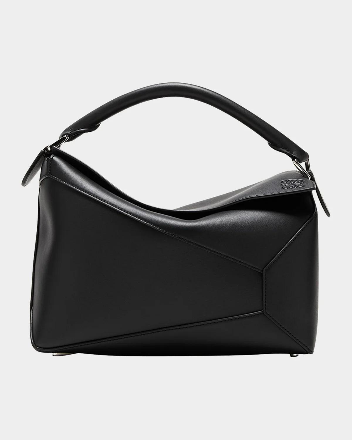 Puzzle Edge Leather Shoulder Bag
