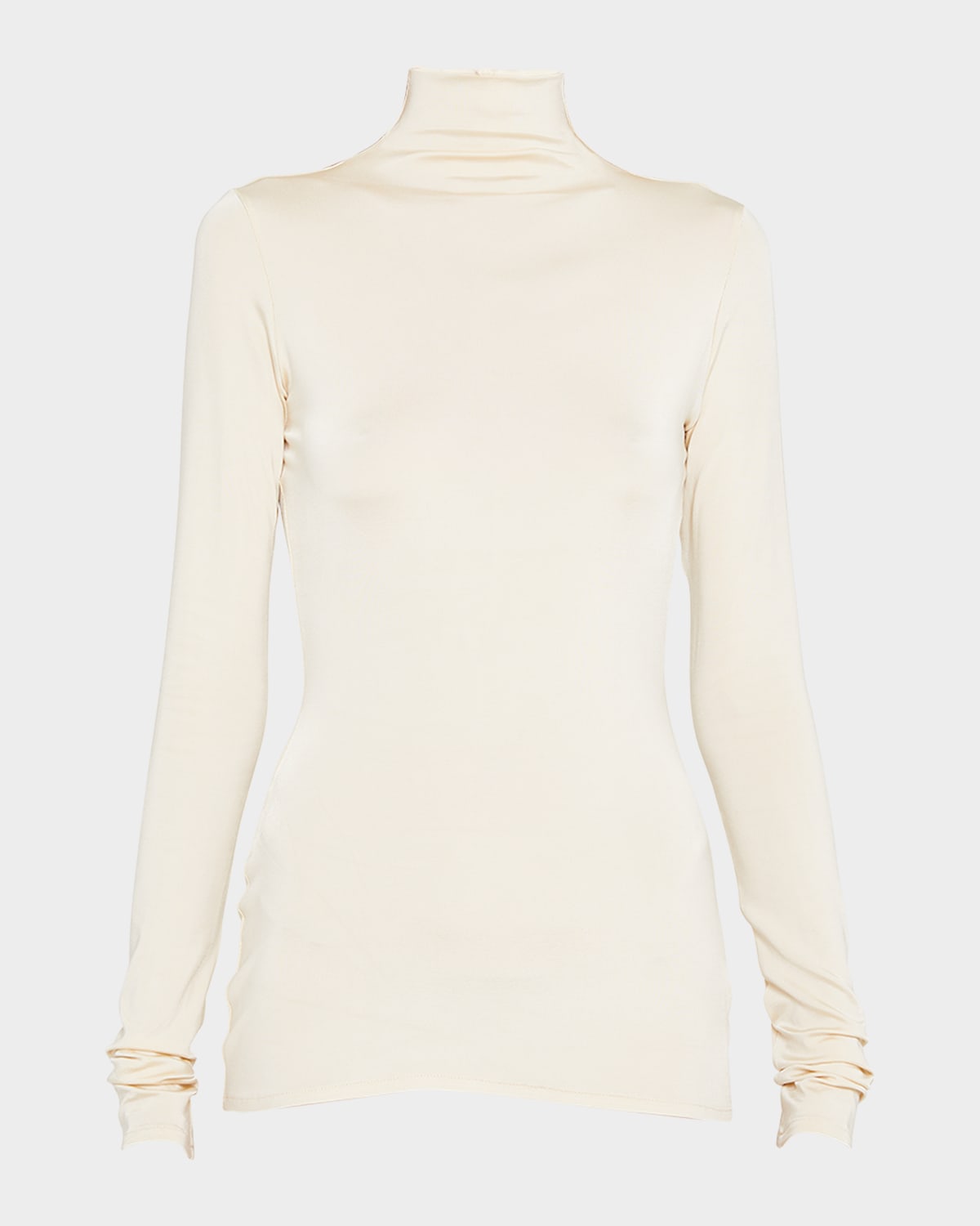 Tove Noor Turtleneck Stretch-Knit Top