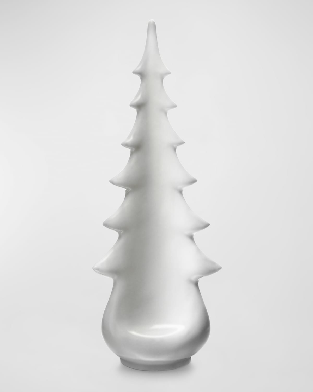 Simon Pearce Moss Glen Pottery Evergreen Tree In Gift Box, 14" In White