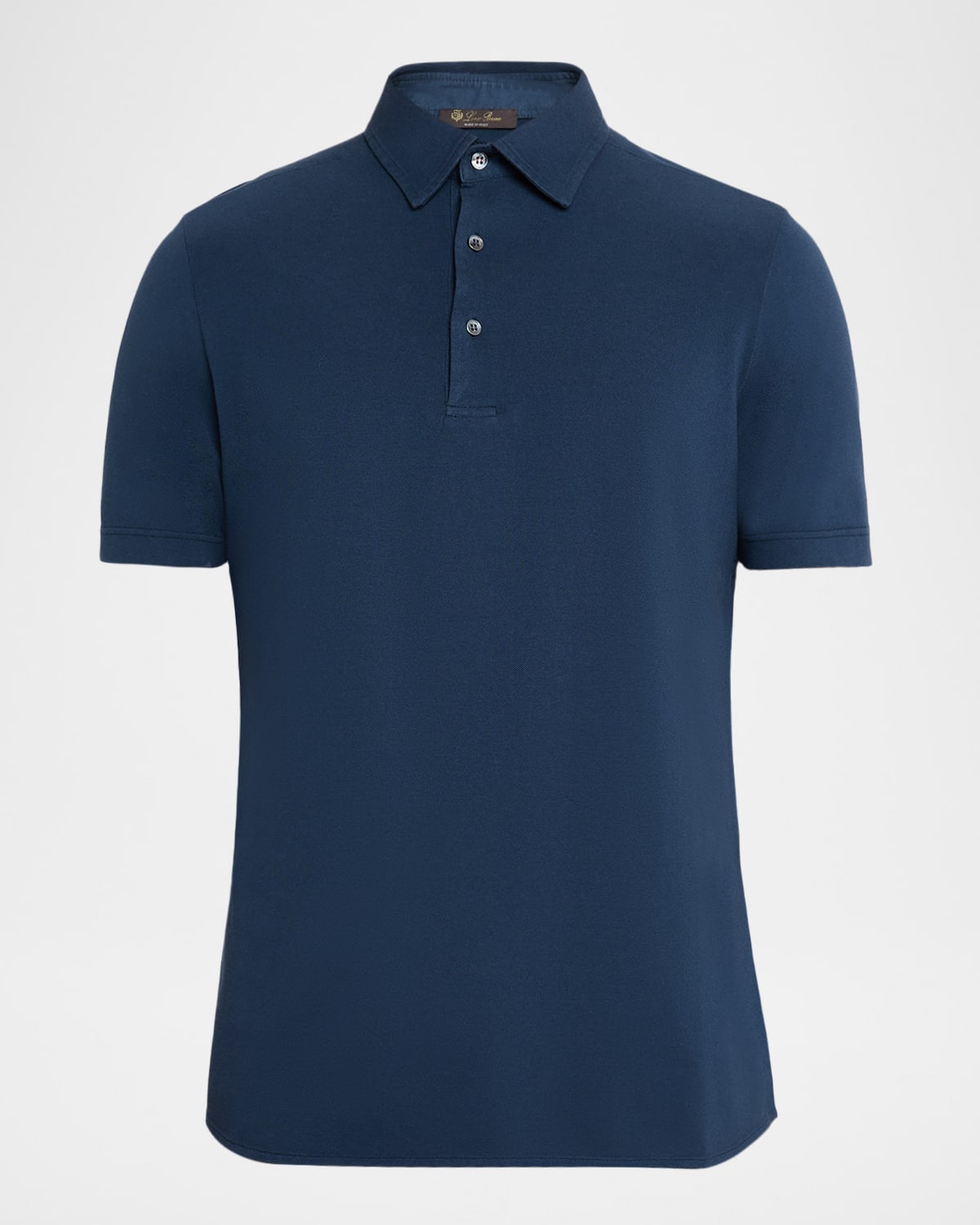 Loro Piana Men's Cotton Pique Polo Shirt
