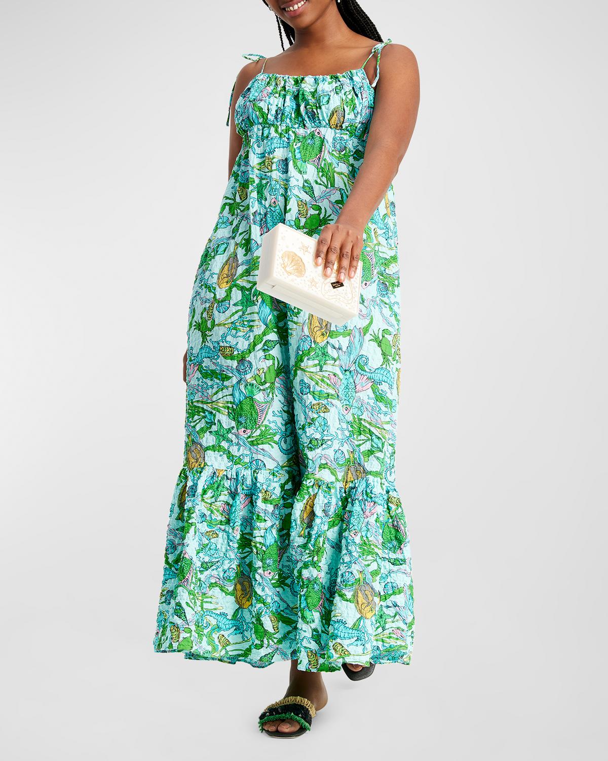 green emerald velvet dress KATE SPADE Size 6 Green Pink Polyester Floral A-Line Dress