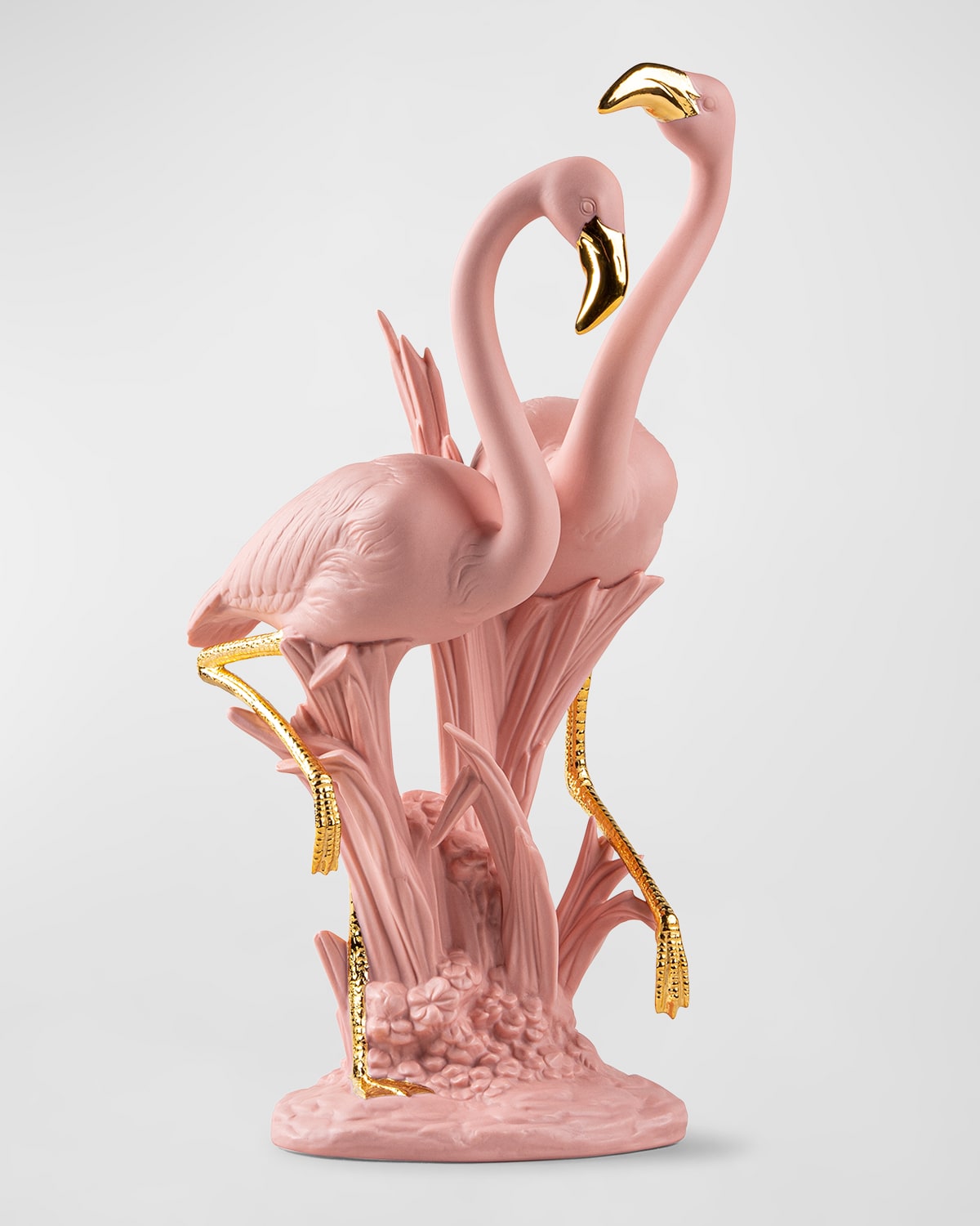 Lladrò The Flamingos Figurine In Pink