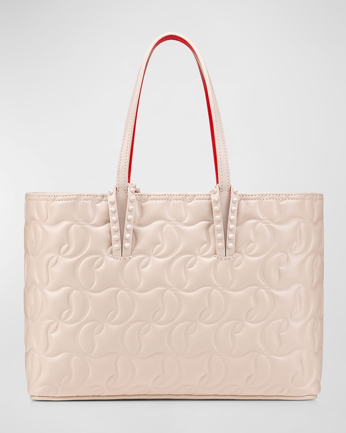 Christian Louboutin Cabata Small Cl-embossed Tote Bag In F611 Lecheleche