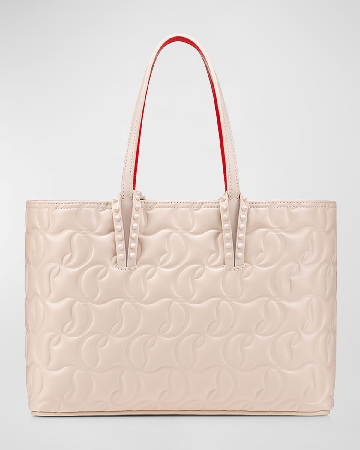 CHRISTIAN LOUBOUTIN CABATA SMALL CL-EMBOSSED TOTE BAG