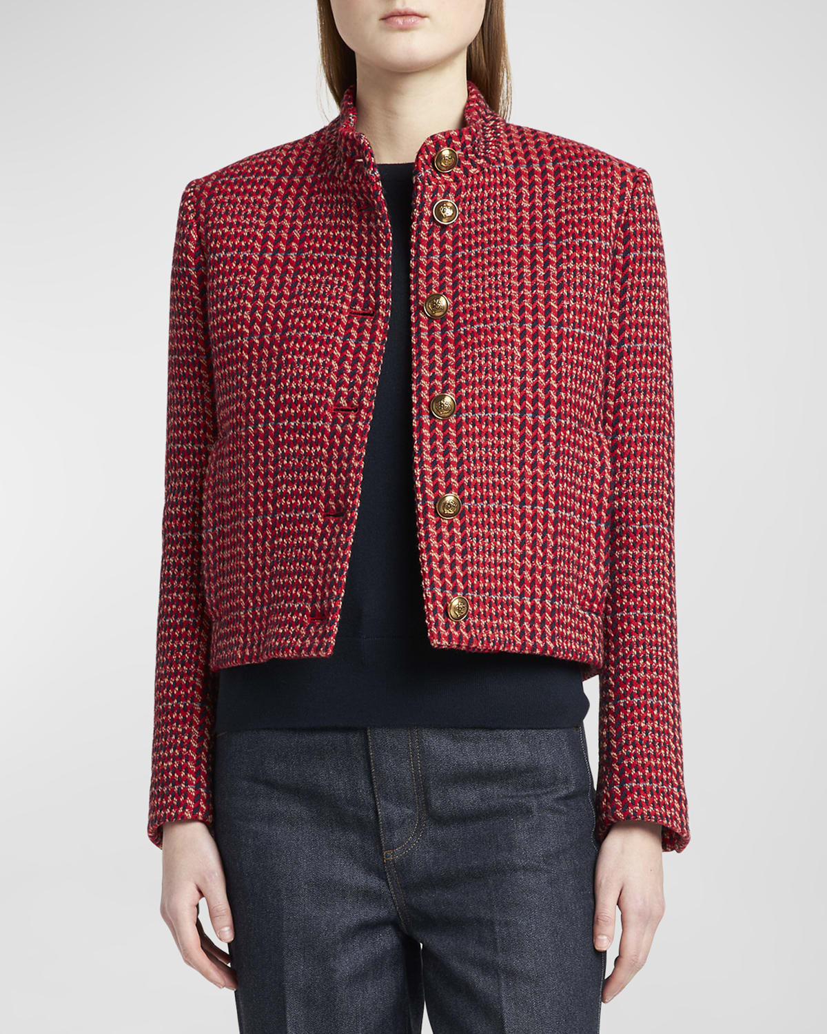 Ania Colorful Wool Short Jacket