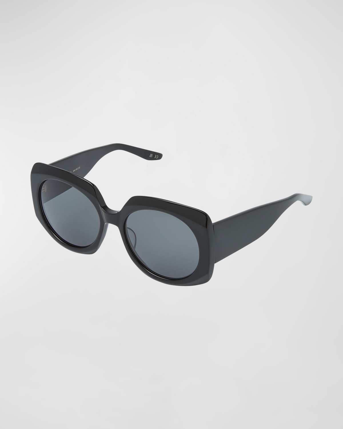 BARTON PERREIRA X SARAH HOOVER DELIA ACETATE SQUARE SUNGLASSES