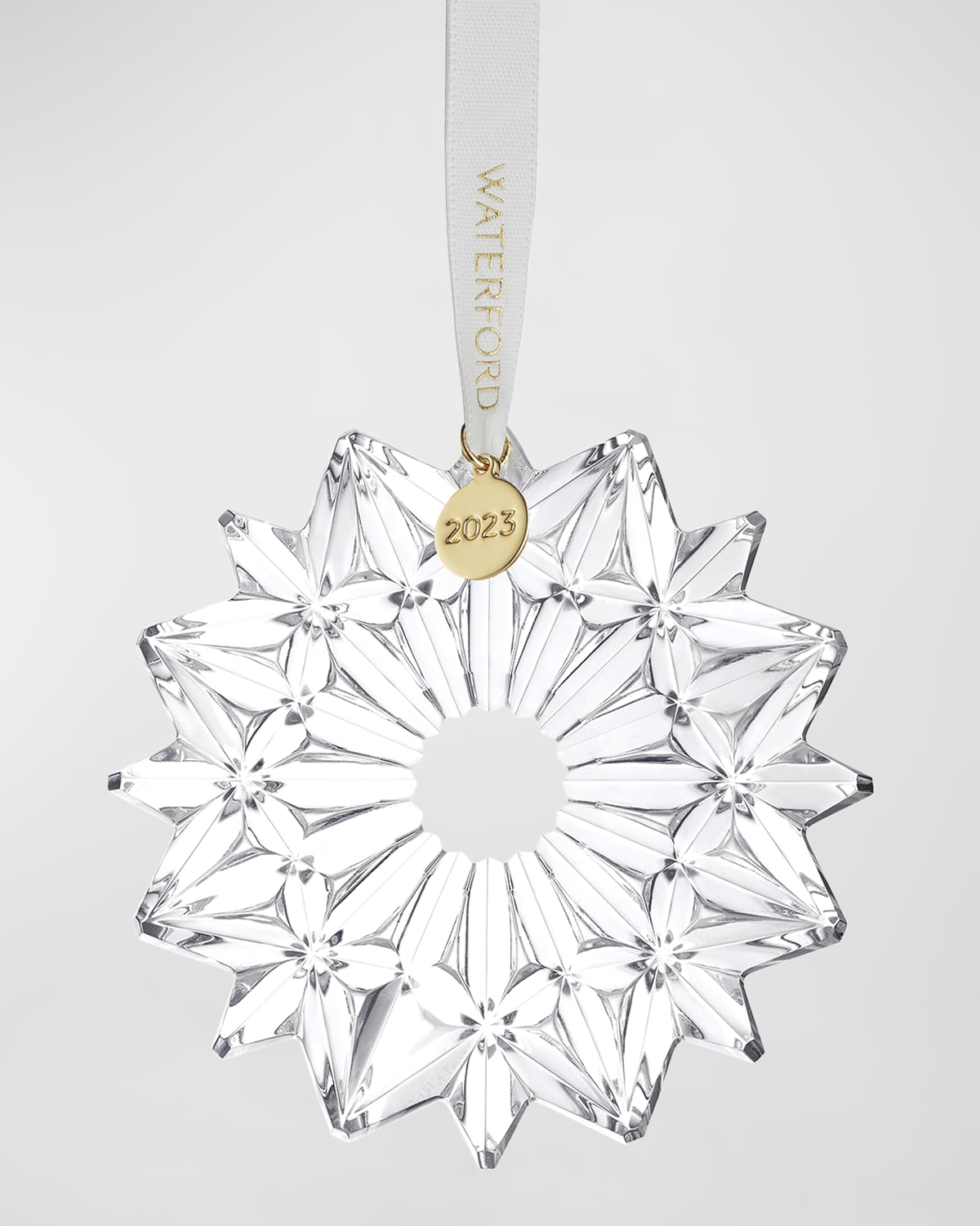 Waterford Crystal Annual Snow Crystal Christmas 2023 Ornament