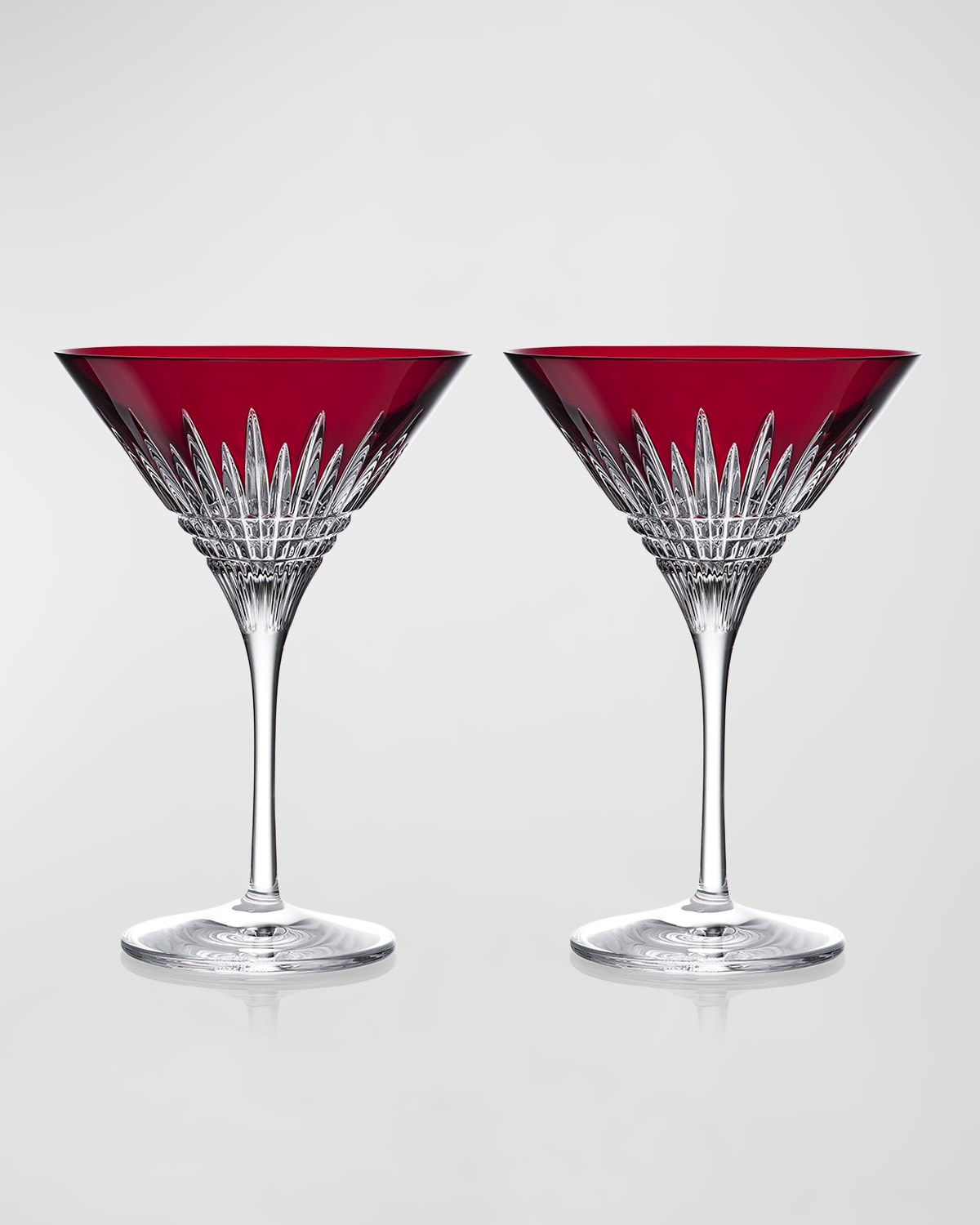 Waterford Crystal New Year Celebration Martini Glass, Red, Set Of 2