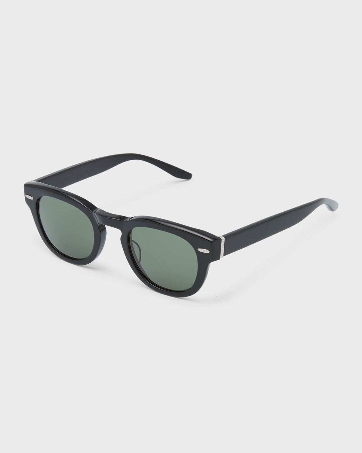 Men's Demarco Keyhole-Bridge Acetate Rectangle Sunglasses