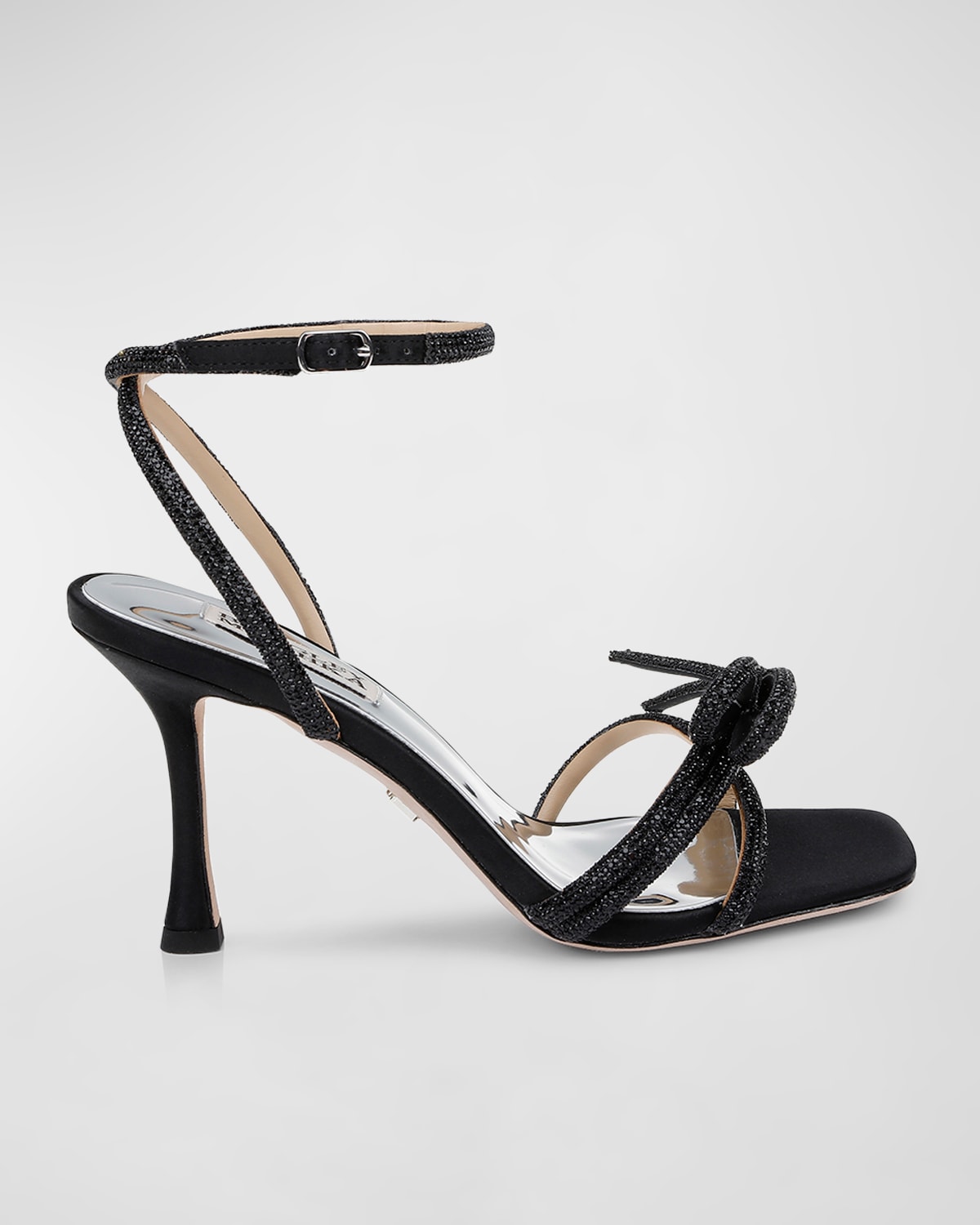 Effie Glitter Crystal Knot Cocktail Sandals