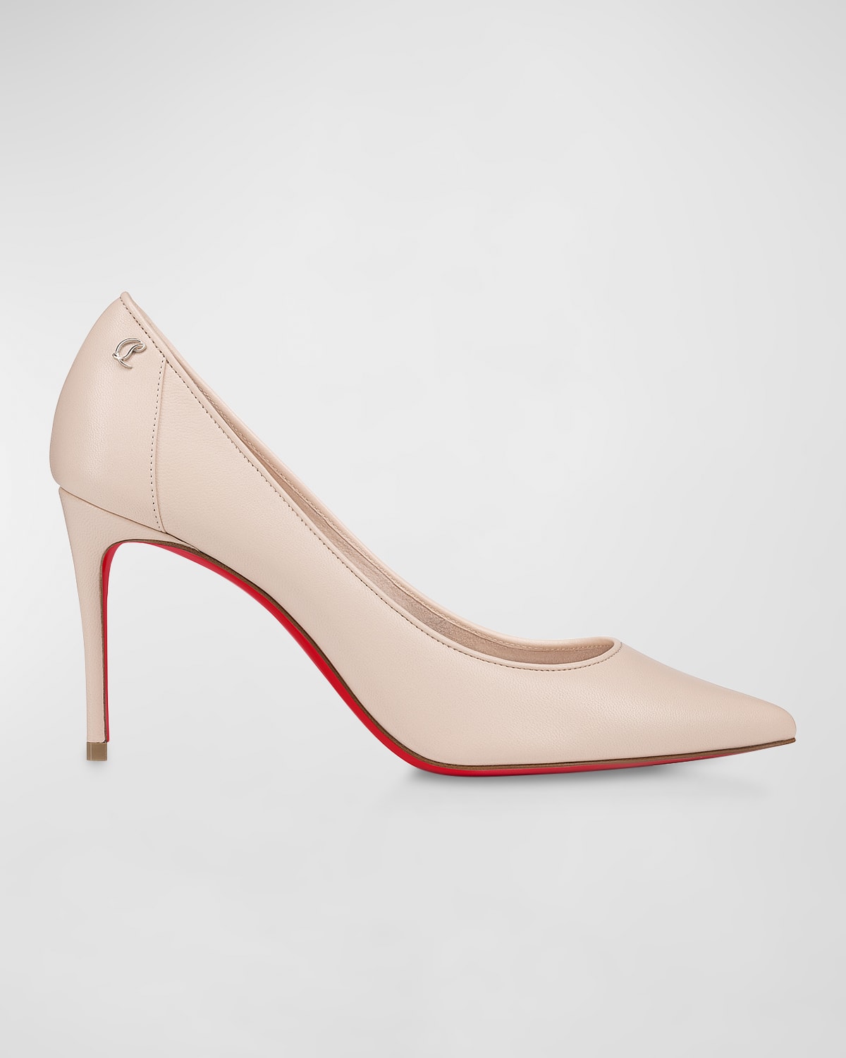 Shop Christian Louboutin Sporty Kate Napa Red Sole Pumps In Leche