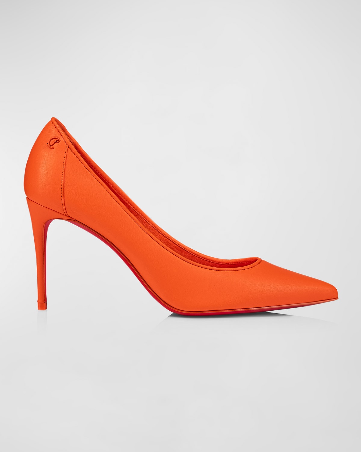 Shop Christian Louboutin Sporty Kate Napa Red Sole Pumps In Vitamine