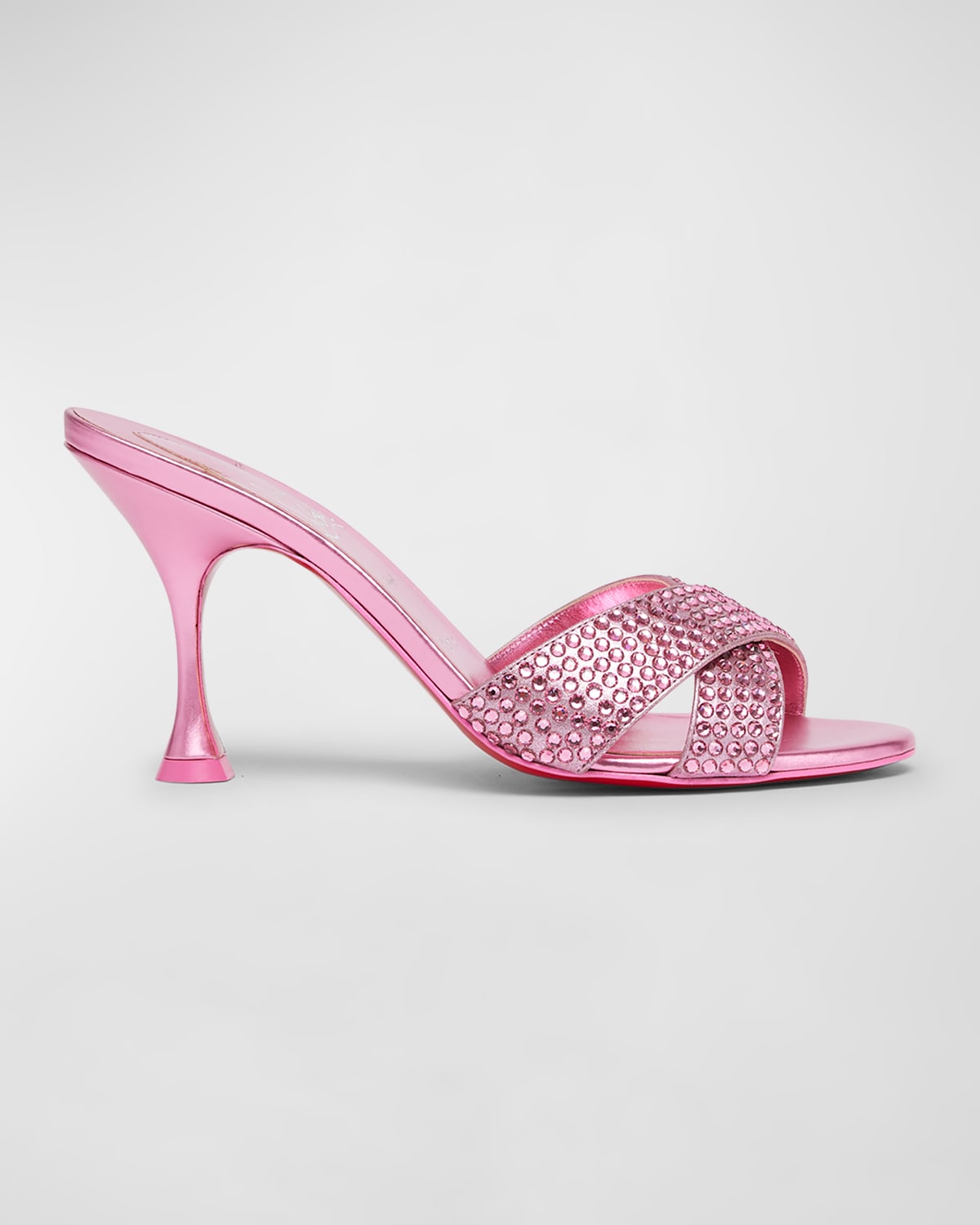 Christian Louboutin Mariza Is Back 85mm Crystal-embellished Suede Pumps In Glam Pink