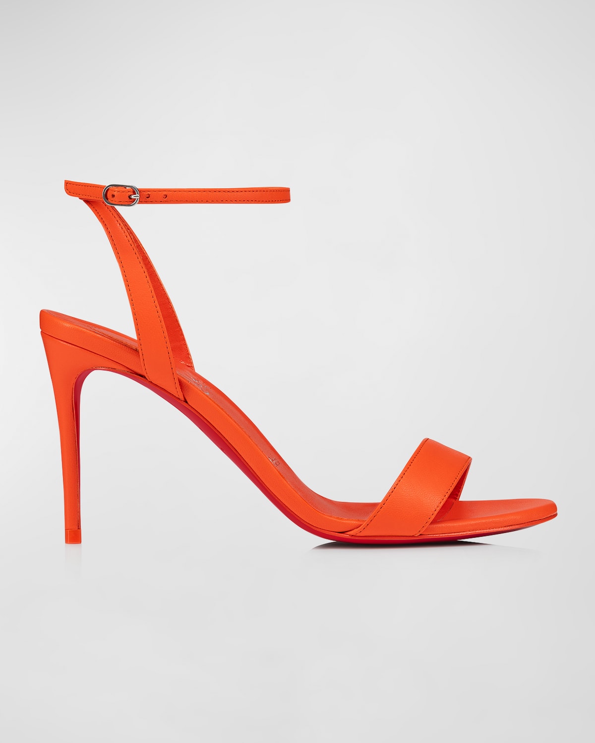 Shop Christian Louboutin Loubigirl Ankle-strap Red Sole Sandals In Vitamine