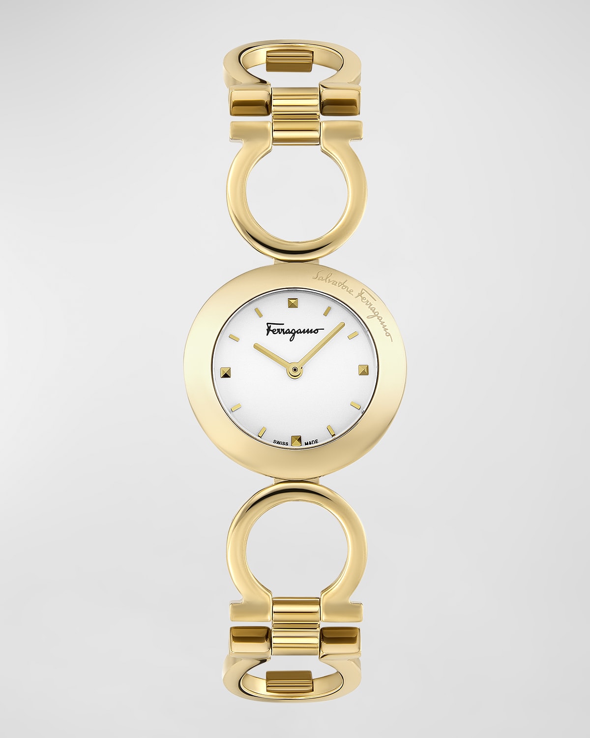 Ferragamo Gancino Bracelet Bracelet Watch In Gold