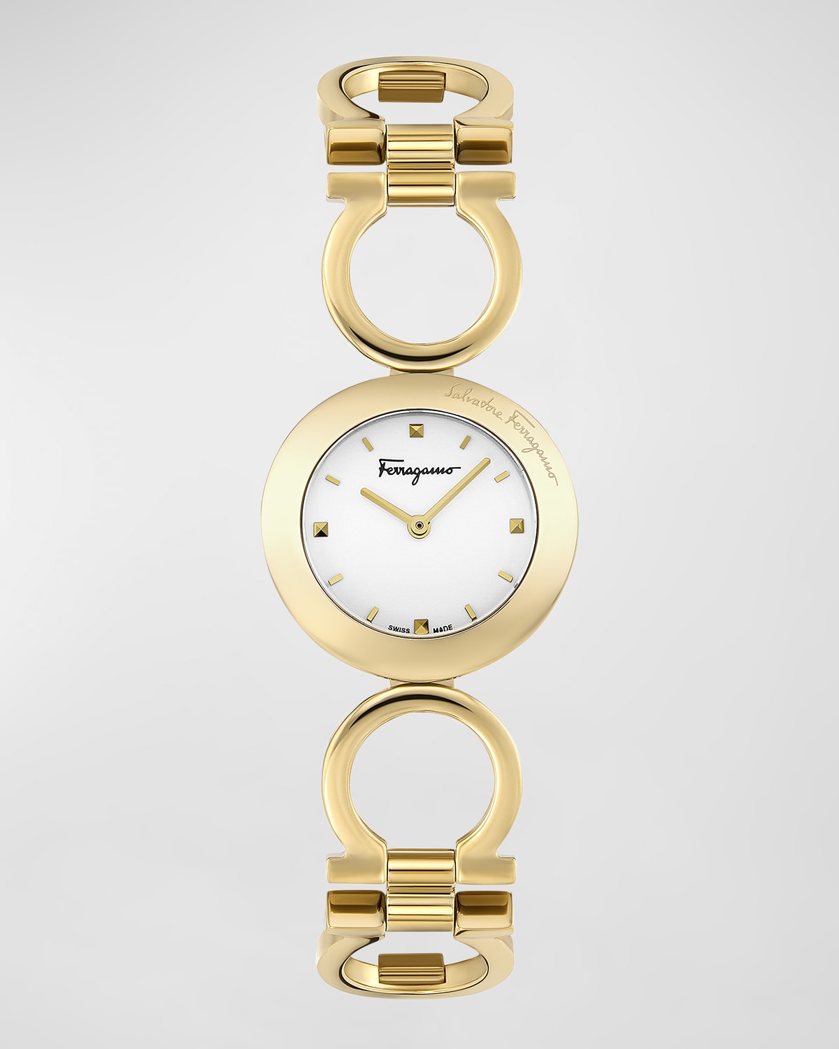 28mm Gancino Watch with Bracelet Strap, Golden