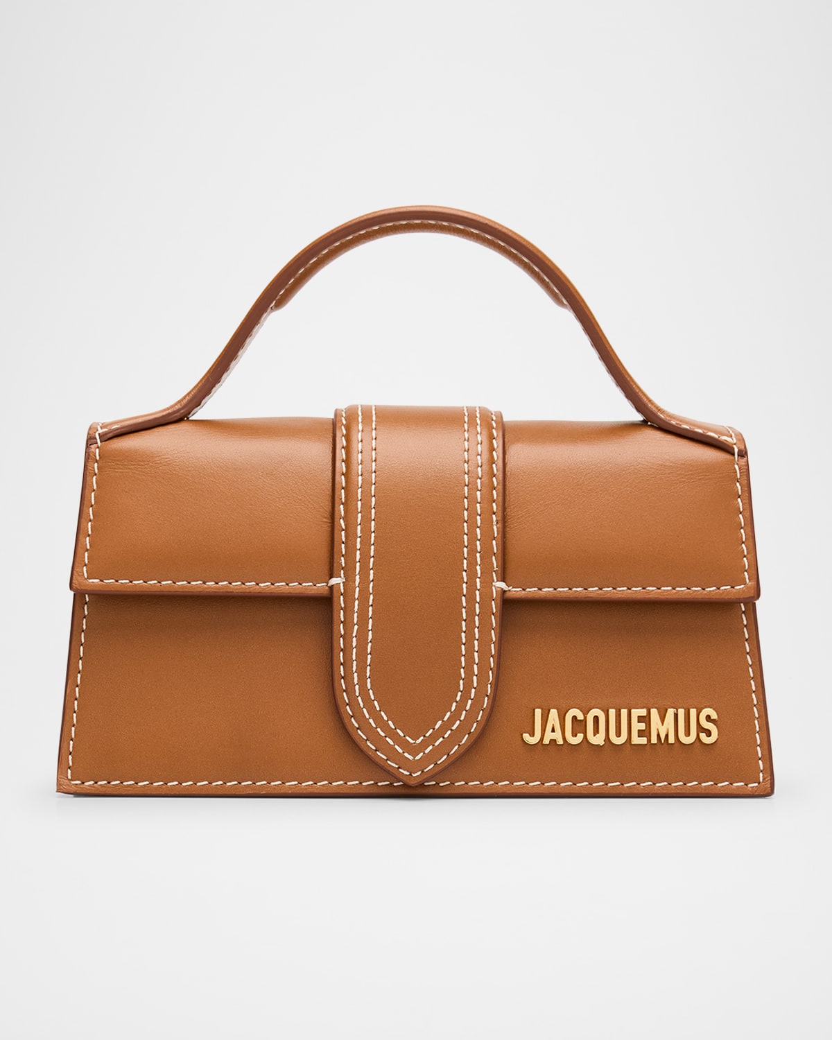 Jacquemus Le Bambino Leather Crossbody Bag In 811 Light Brown 2