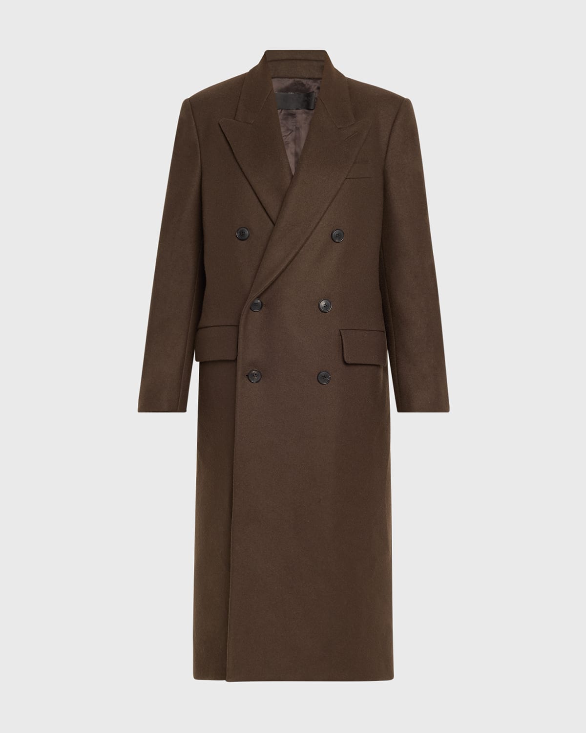 NILI LOTAN EDMONT DOUBLE-BREASTED LONG COAT 