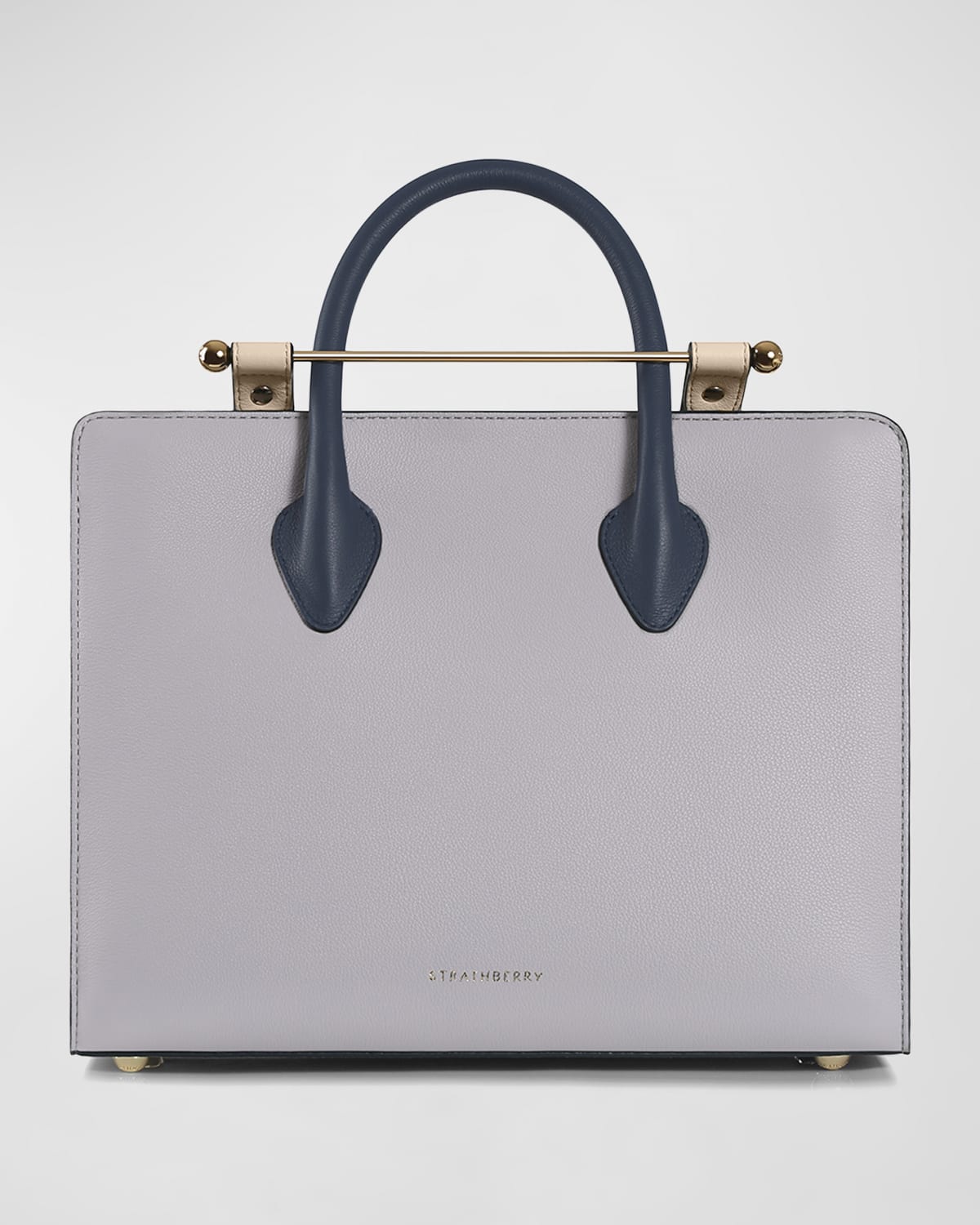 STRATHBERRY COLORBLOCK LEATHER TOTE BAG